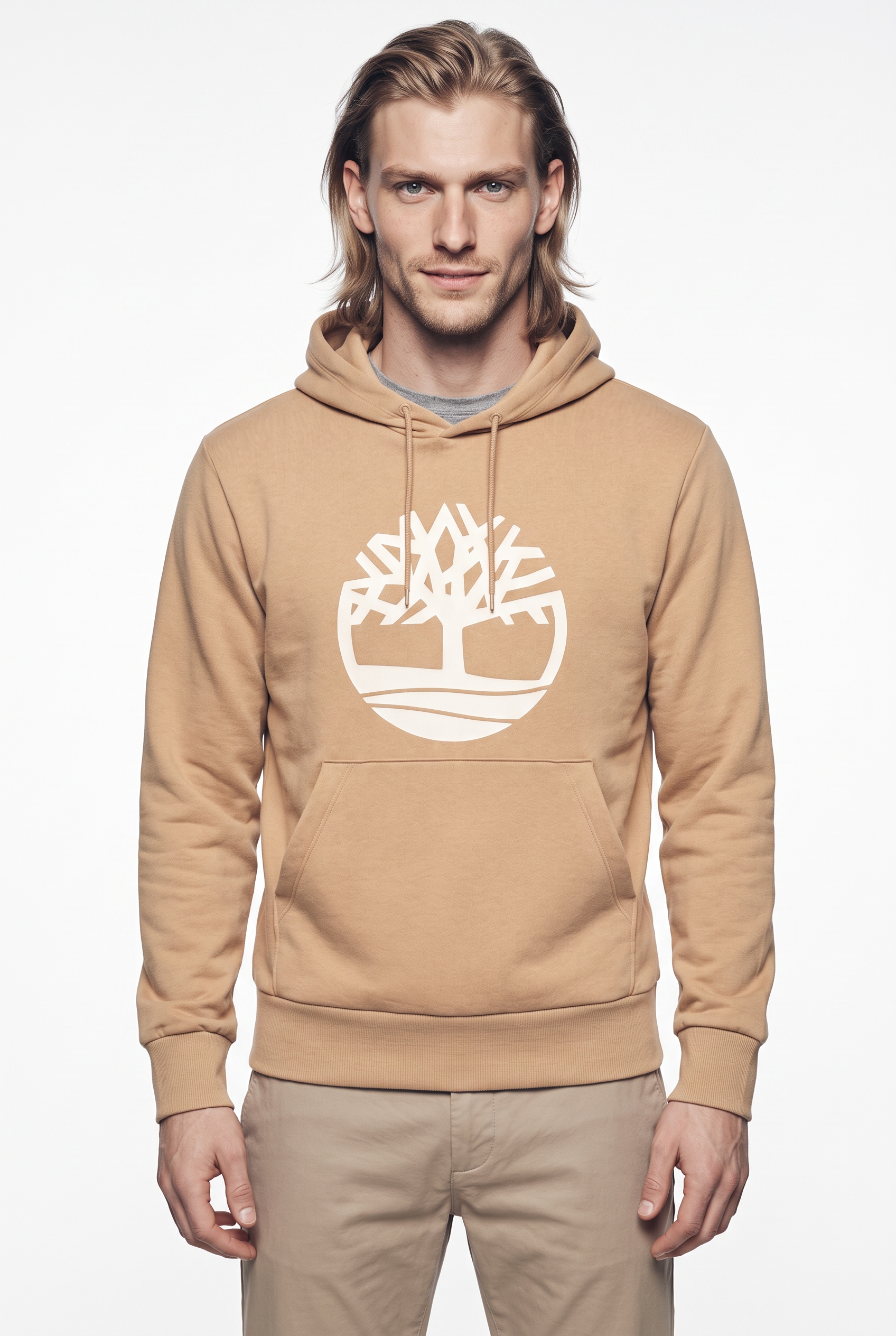Image of Timberland Hoodie "NORTHWOOD - Tree Logo BB Hoodie", sportlicher Hoodie, aus Baumwolle und Polyester