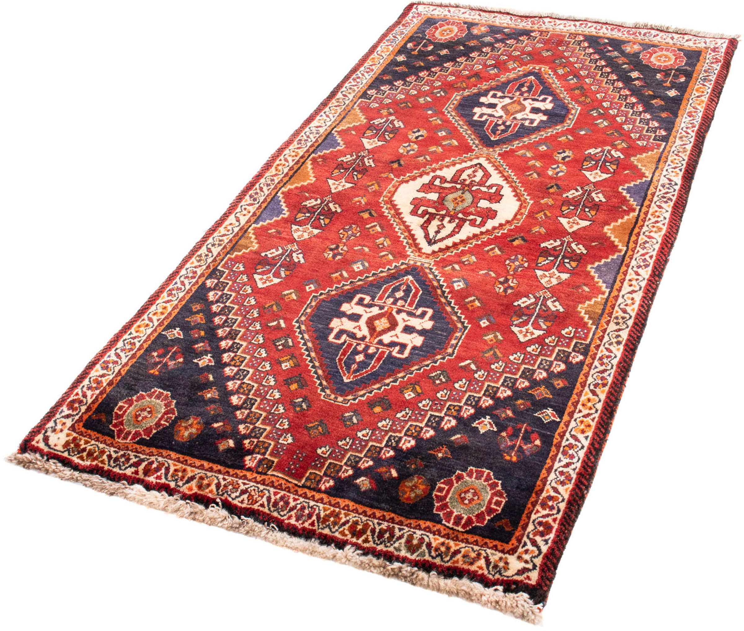 Image of morgenland Orientteppich »Perser - Nomadic - 172 x 83 cm - dunkelrot«, rechteckig, 10 mm Höhe, Wohnzimmer, Handgeknüpft, Einzelstück mit Zertifikat bei Ackermann Versand Schweiz