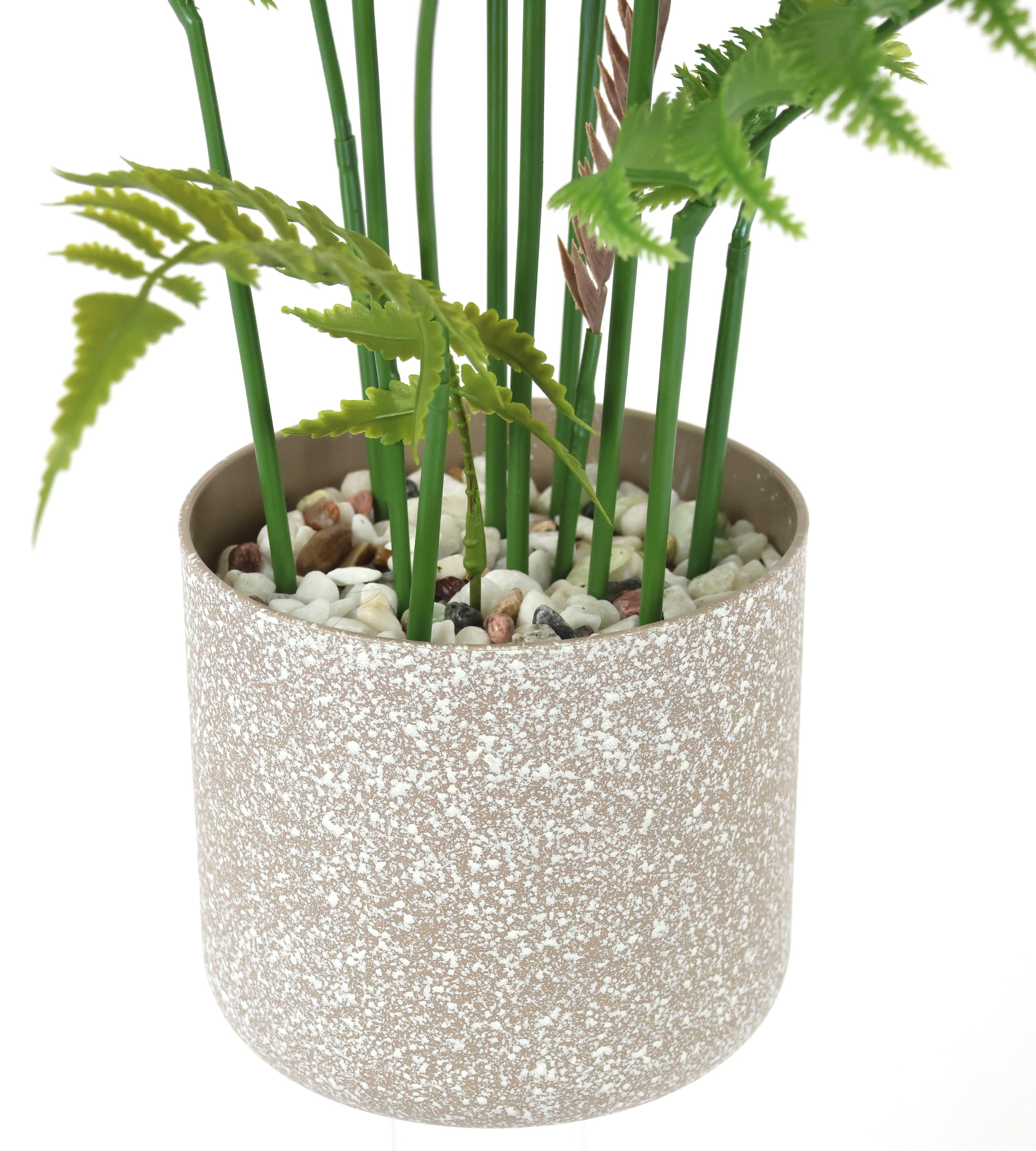 I.GE.A. Plante artificielle »Künstlicher Waldfarn im Topf Farn Kunstfarn Farnbusch Waldpflanze« Zimmerpflanze Pflanze Grünpflanze Dekofarn Strauch Dekopflanze