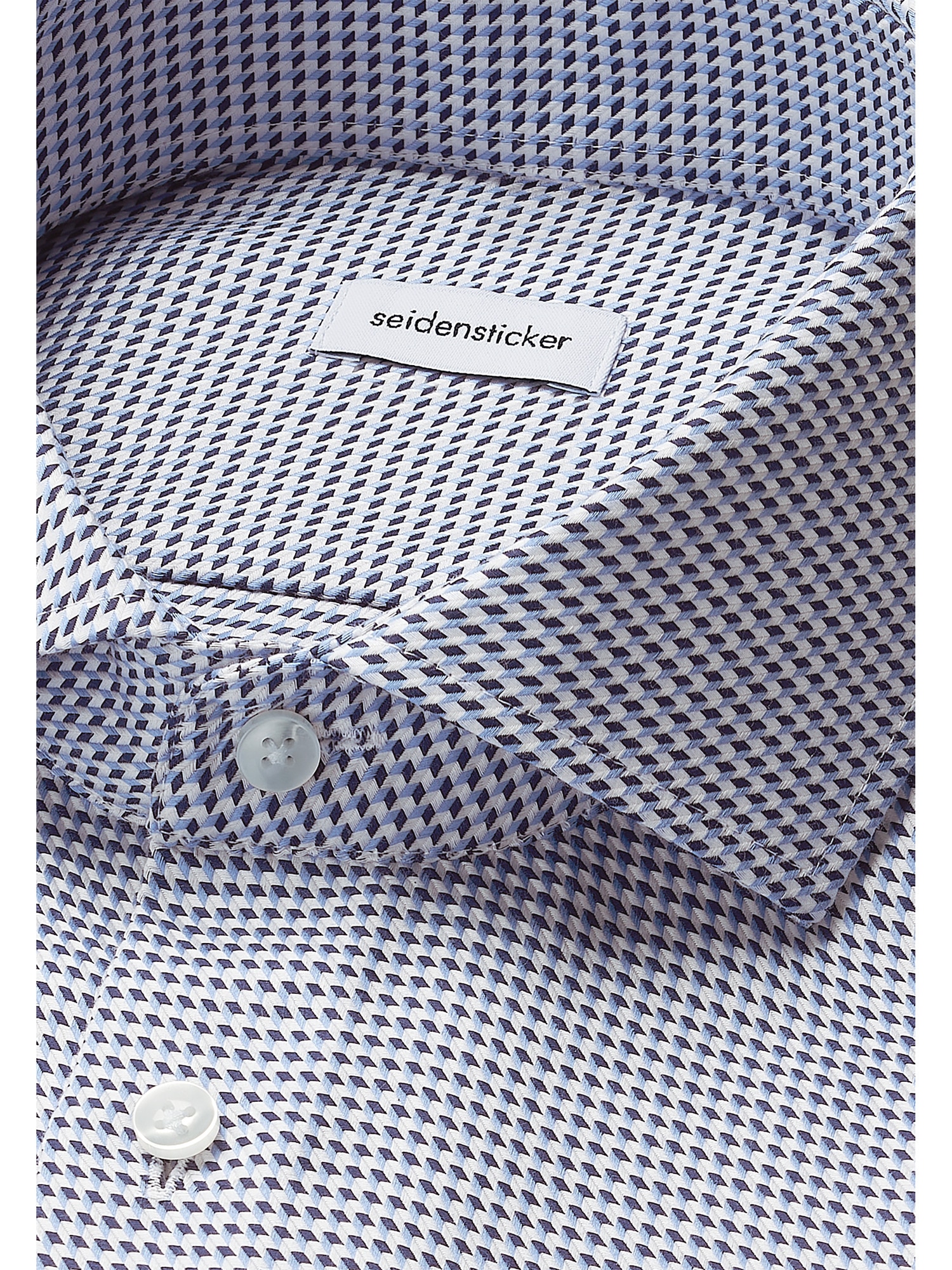 seidensticker Businesshemd »Schwarze Rose« Slim 1/1 Kentkragen Pepita