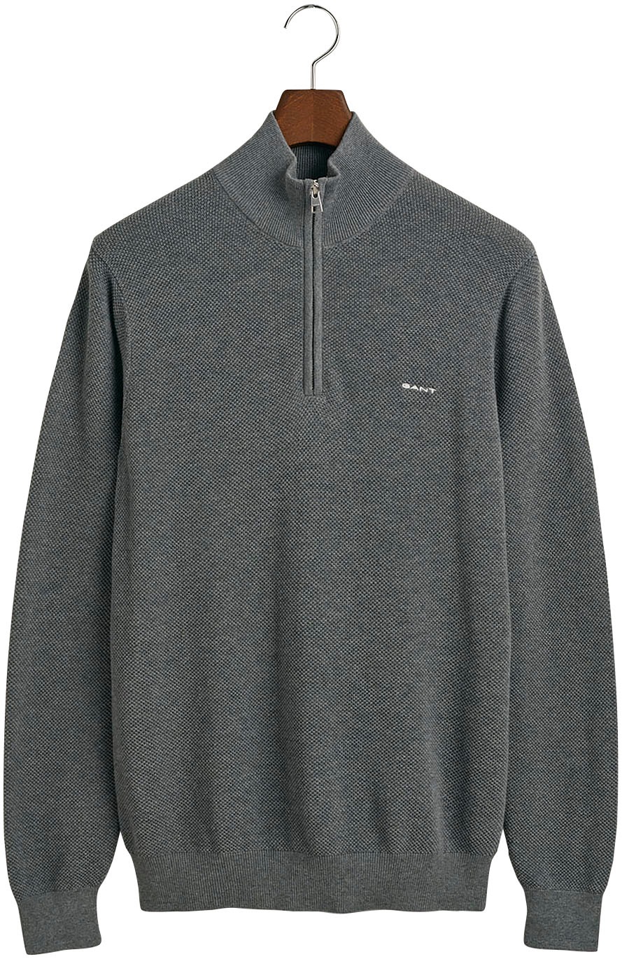 Gant Troyer »COTTON PIQUE HALF ZIP« mit Piqué-Struktur
