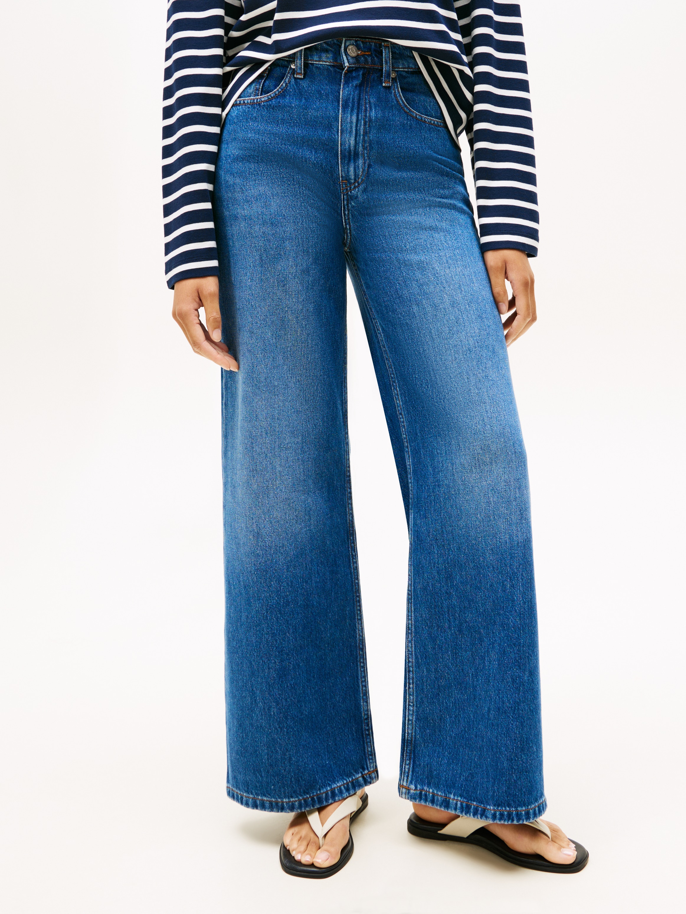 Image of Tommy Hilfiger High-waist-Jeans "DNM FLO WIDE LEG HW"