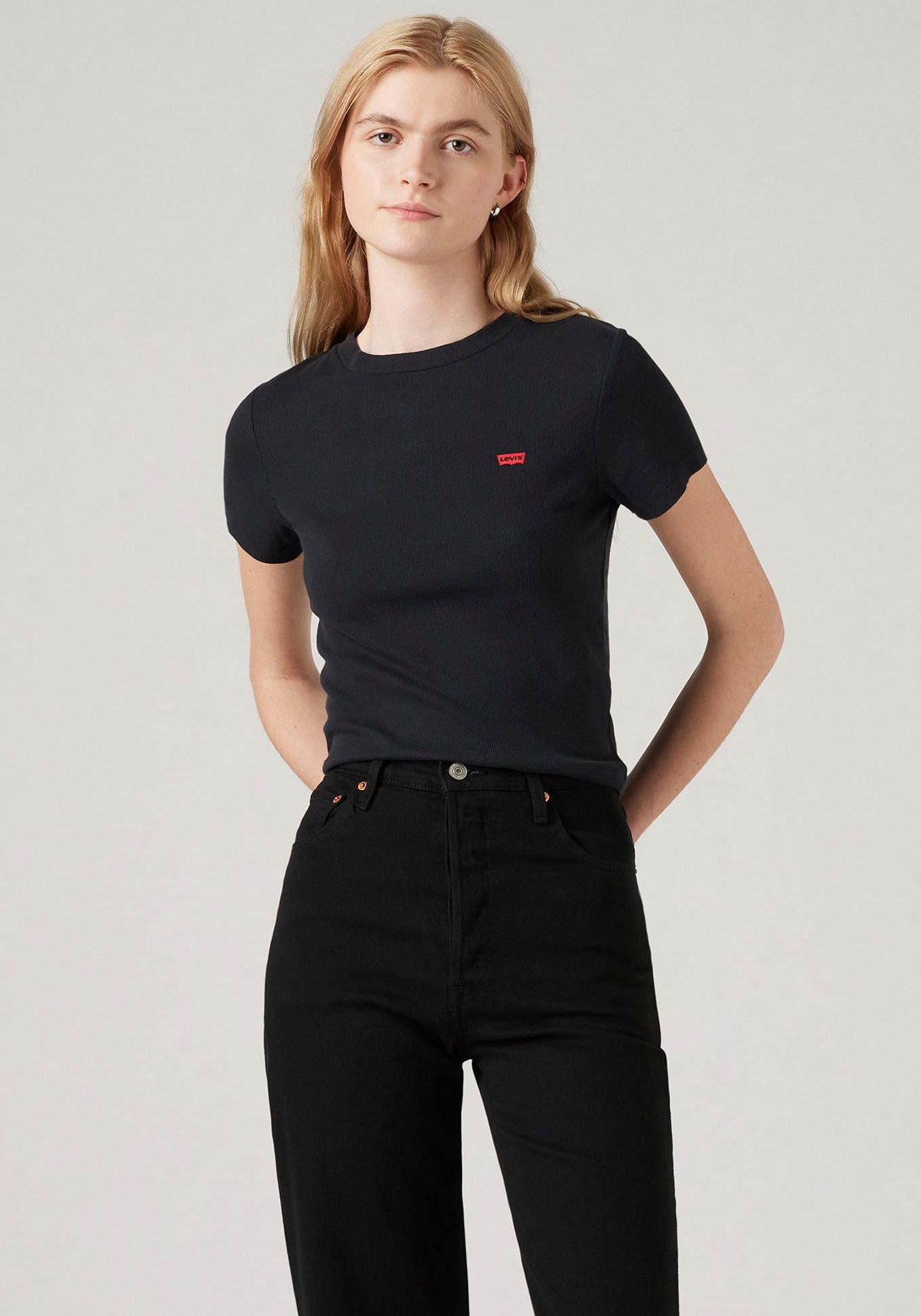 Image of Levis T-Shirt "ESSENTIAL SPORTY TEE" Feinripp- Qualität