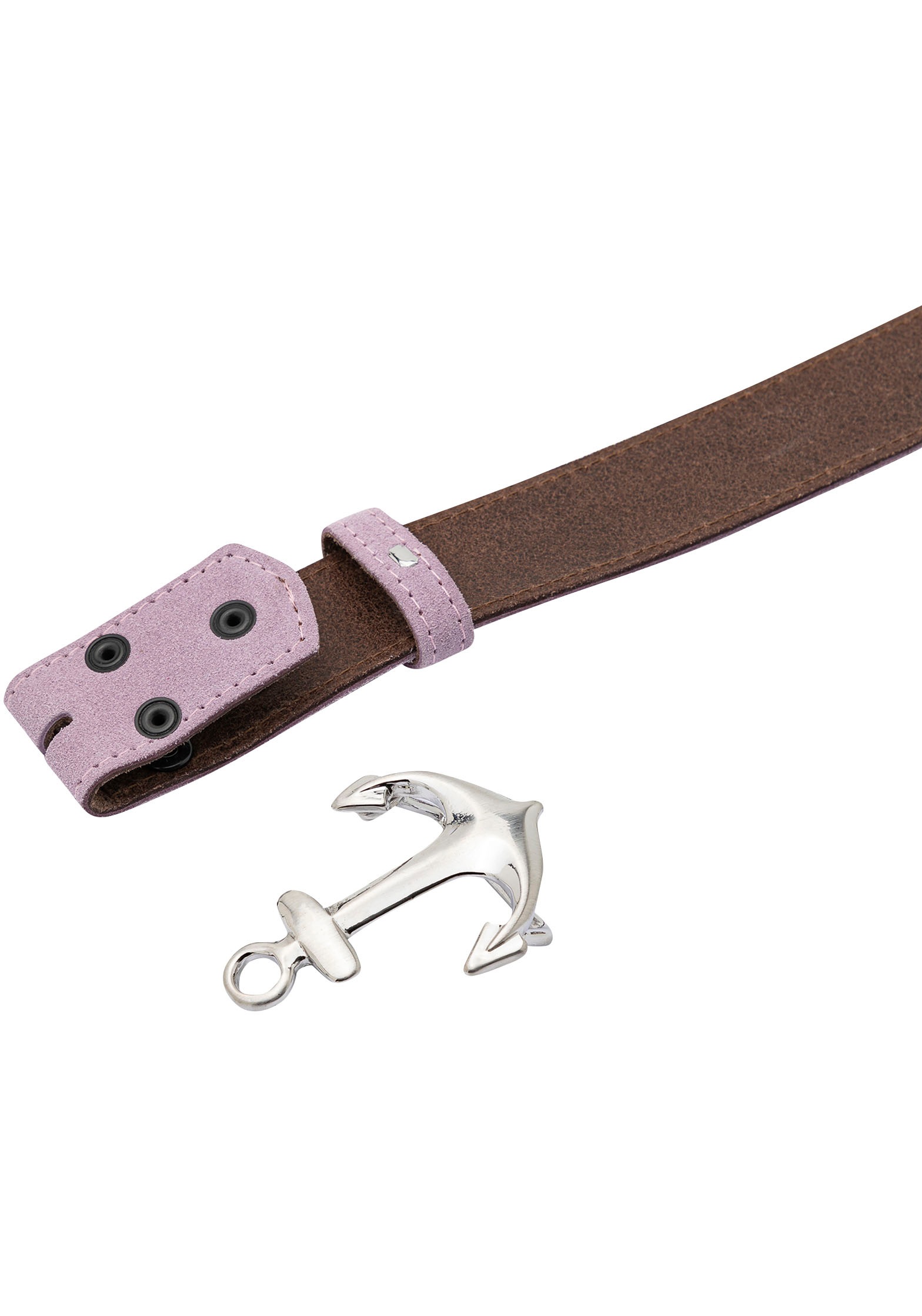 Rettungsring Gürtel Ledergürtel mit austauschbarer Schliesse »Anker SO19° Satiniert«