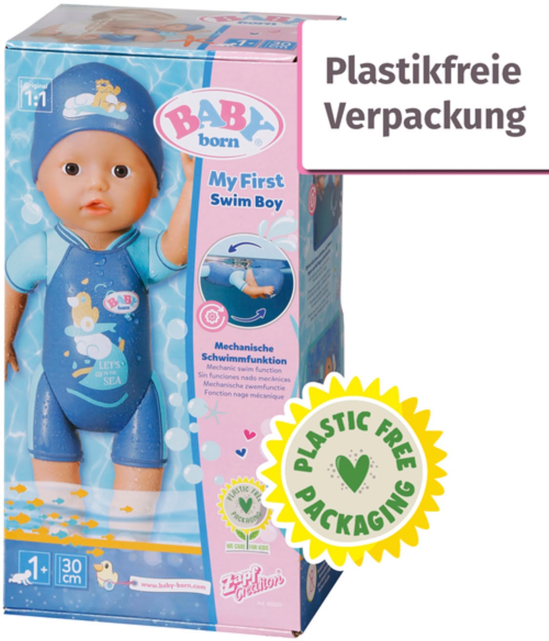 Baby Born Babypuppe »My First Swim Boy, 30 cm«, schwimmt Kraul und Schmetterling
