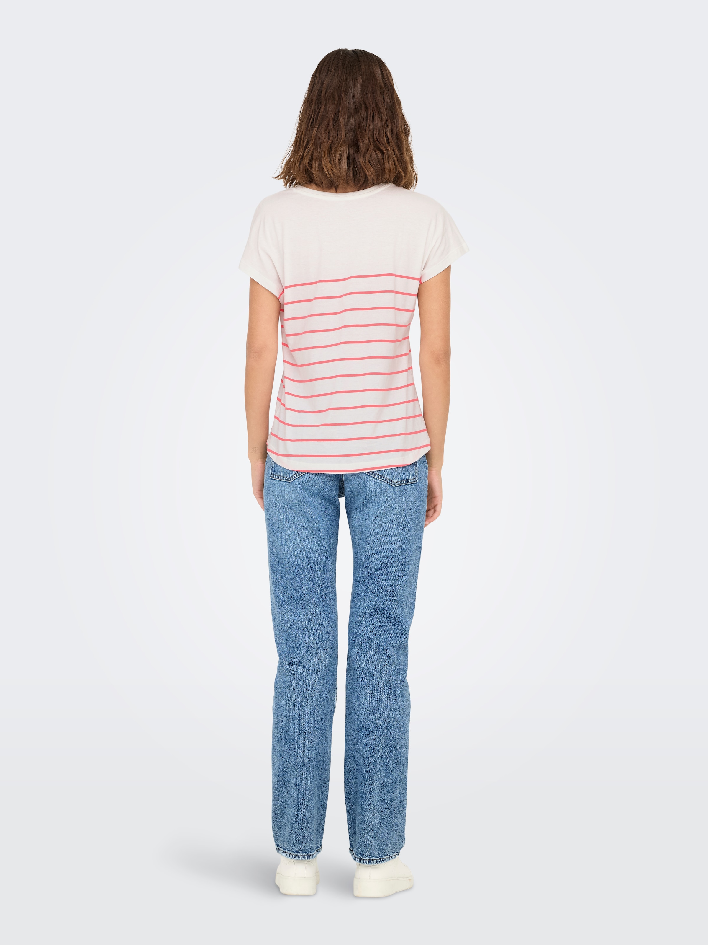ONLY Kurzarmshirt »ONLEMILY LIFE S/S HEART TOP CS JRS«