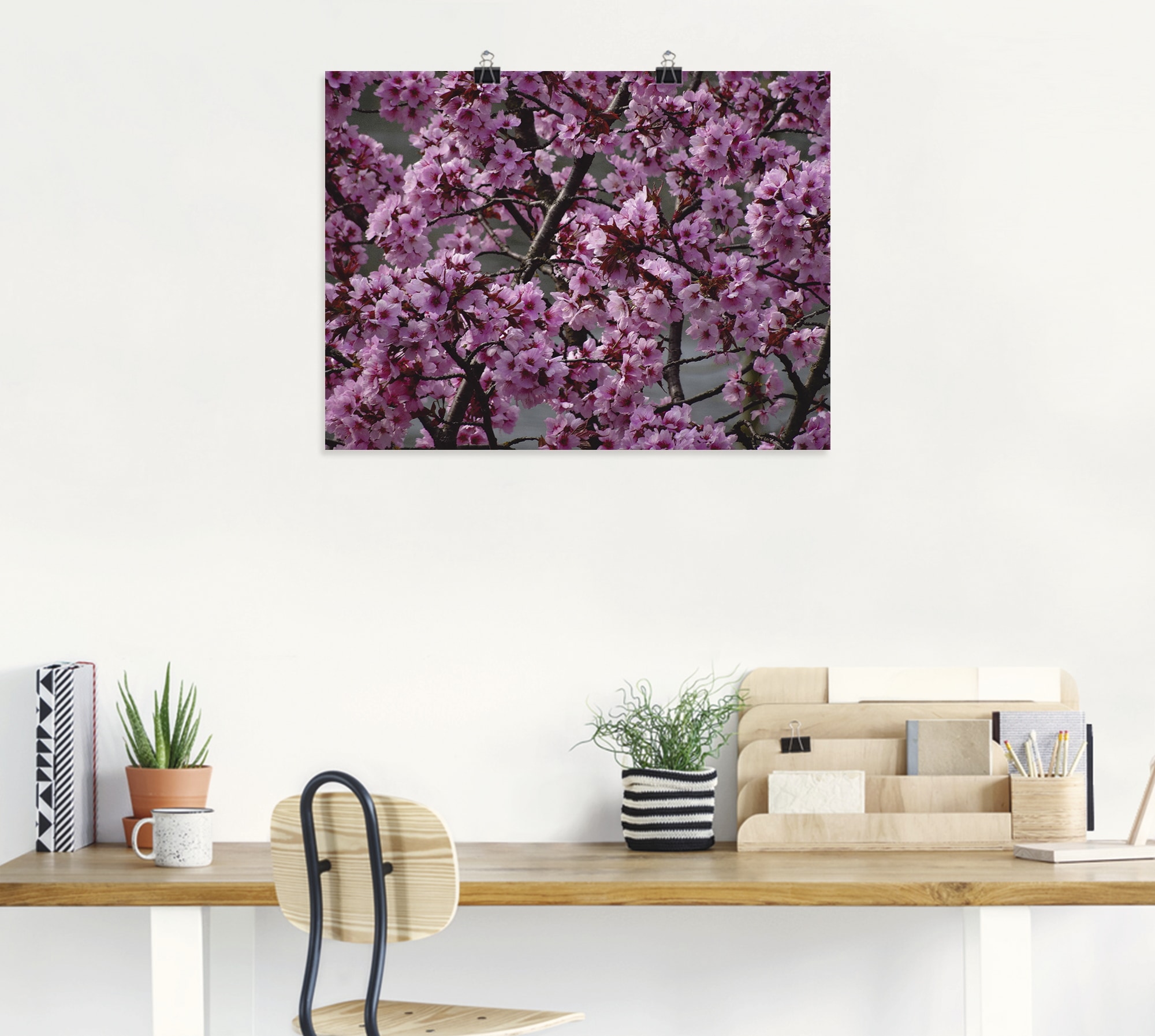 Artland Wandbild »Japanische Zierkirschen Blüte«, Bäume, (1 St.), als Leinwandbild, Poster in verschied. Grössen