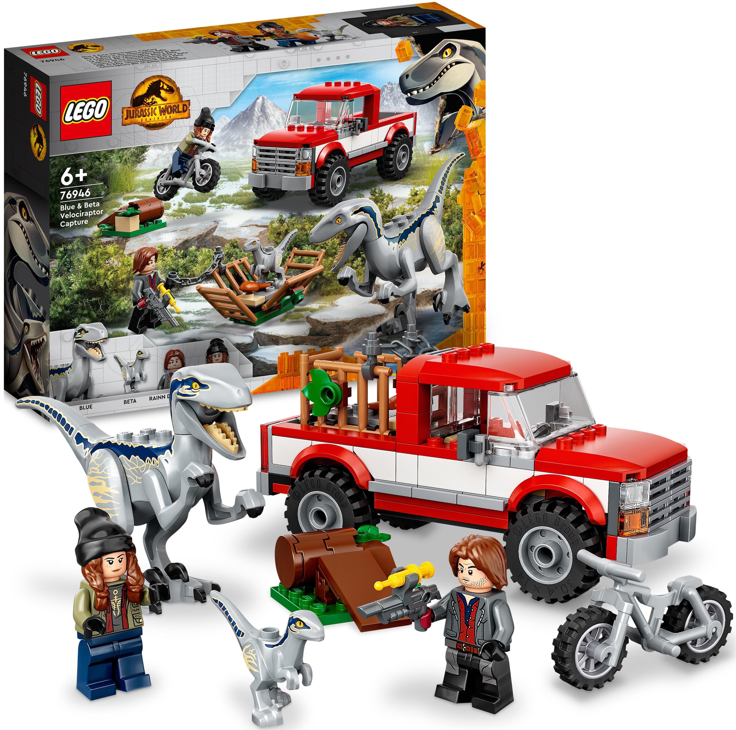 Image of LEGO® Konstruktionsspielsteine »Blue & Beta in der Velociraptor-Falle (76946), LEGO® Jurassic World«, (181 St.), Made in Europe bei Ackermann Versand Schweiz