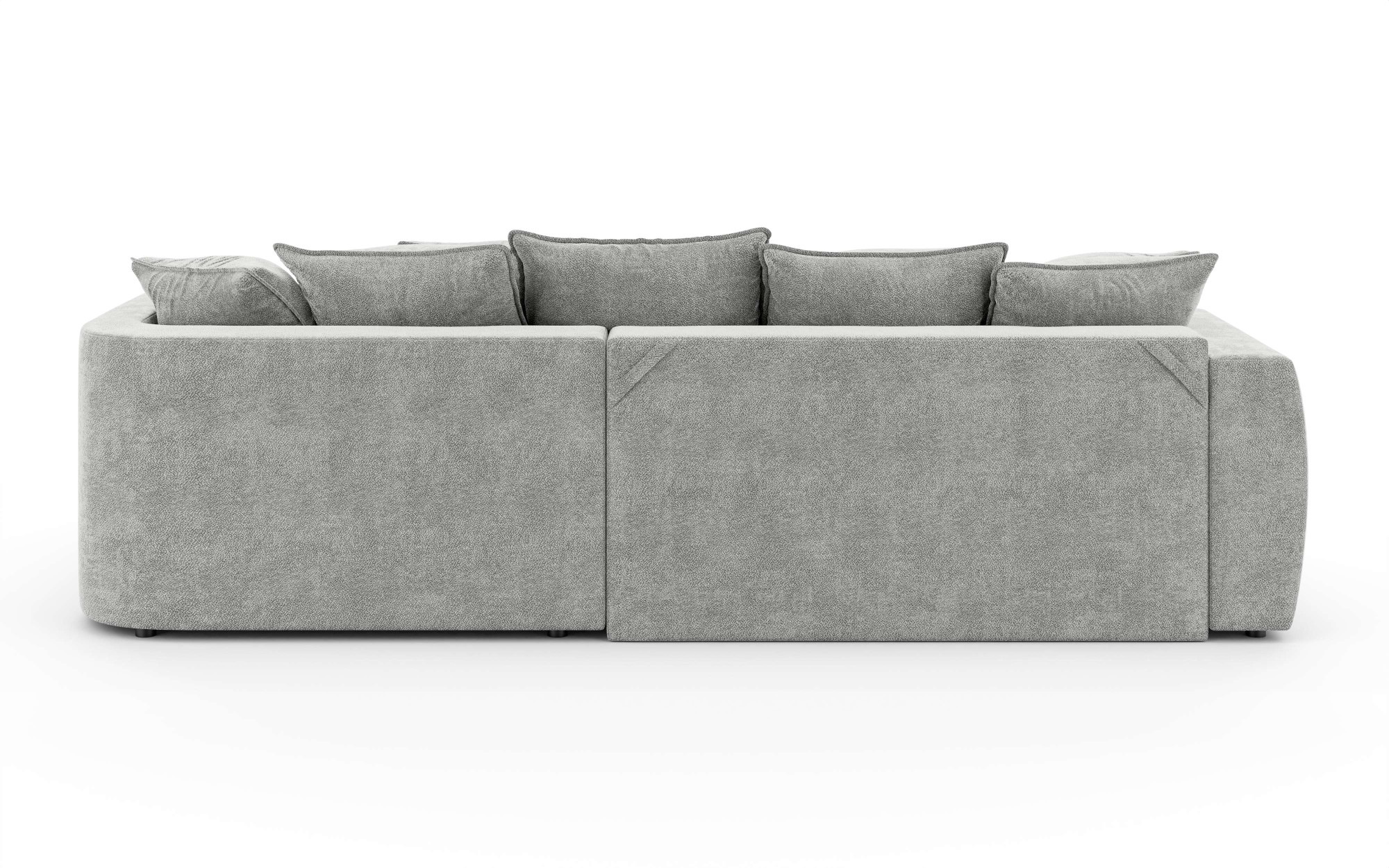 Home affaire Ecksofa »Kahekili, Schlafsofa mit Bettkasten, Masse B/T/H: 255/181/90/ cm« L-Form mit Wellenunterfederung, 7 Rückenkissen und 2 Zierkissen