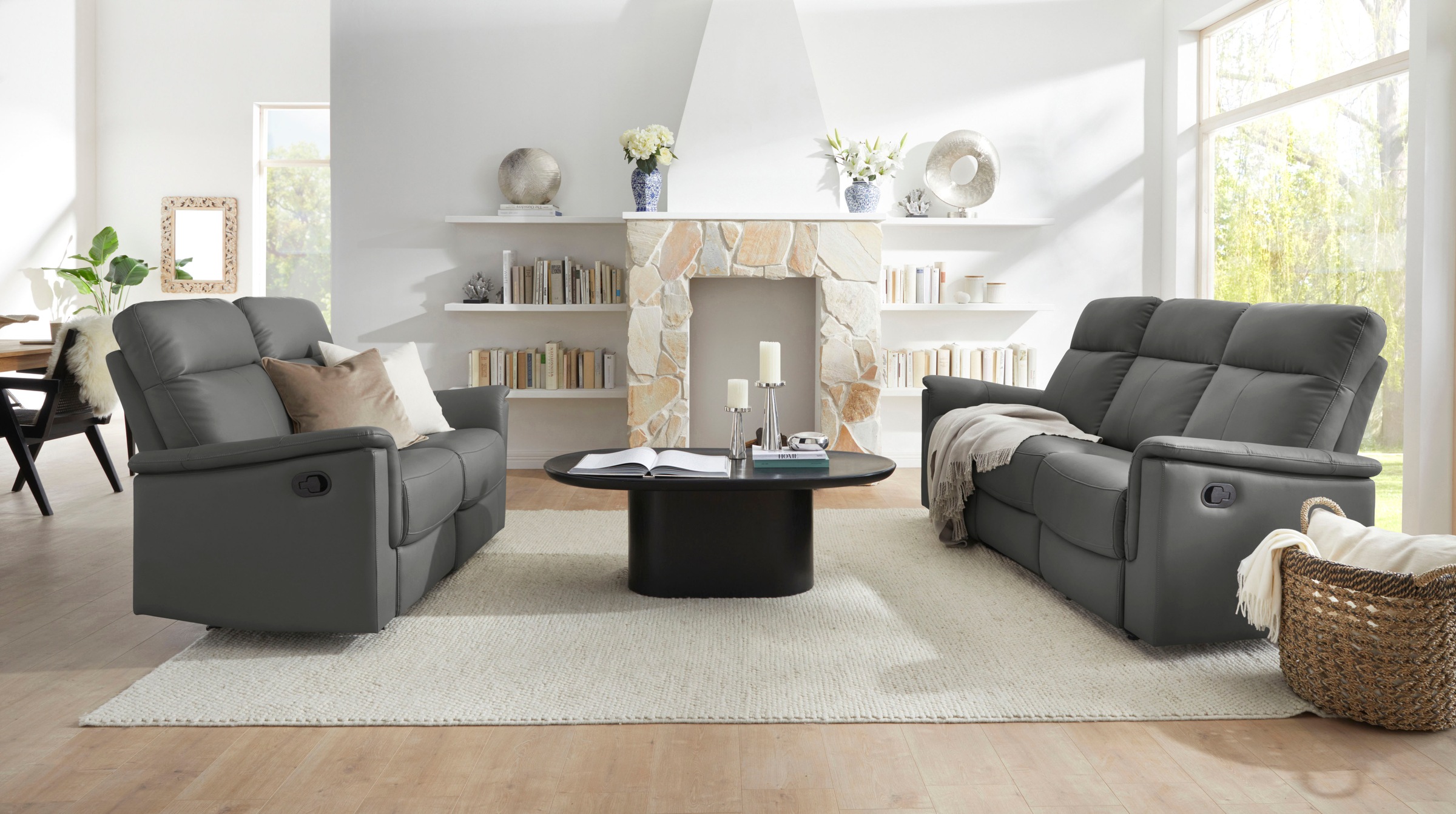 Home affaire 3-Sitzer »Southbrook« mit manueller und elektrischer Relaxfunktion