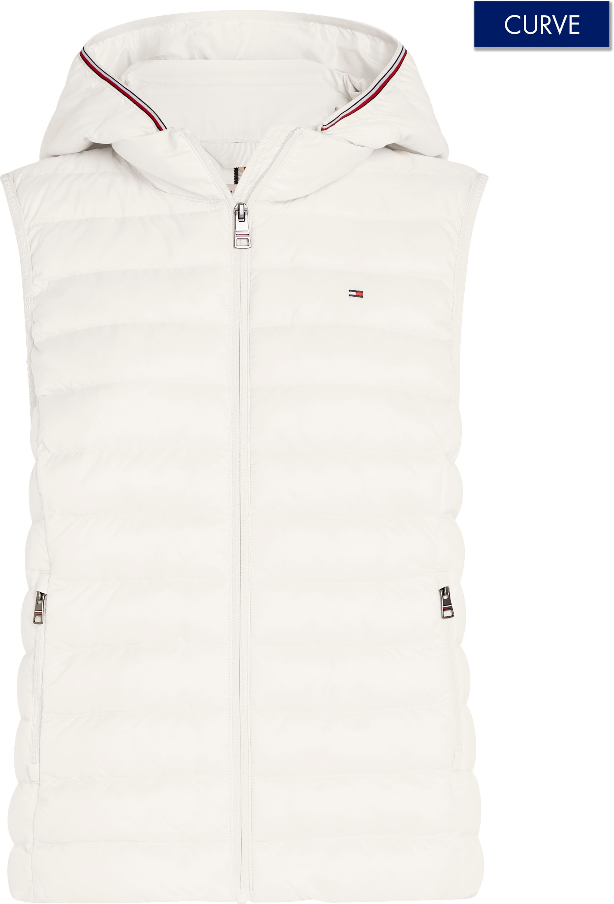 Tommy Hilfiger Curve Steppweste »CRV LW PADDED GLOBAL STRIPE VEST«, Grosse Grössen