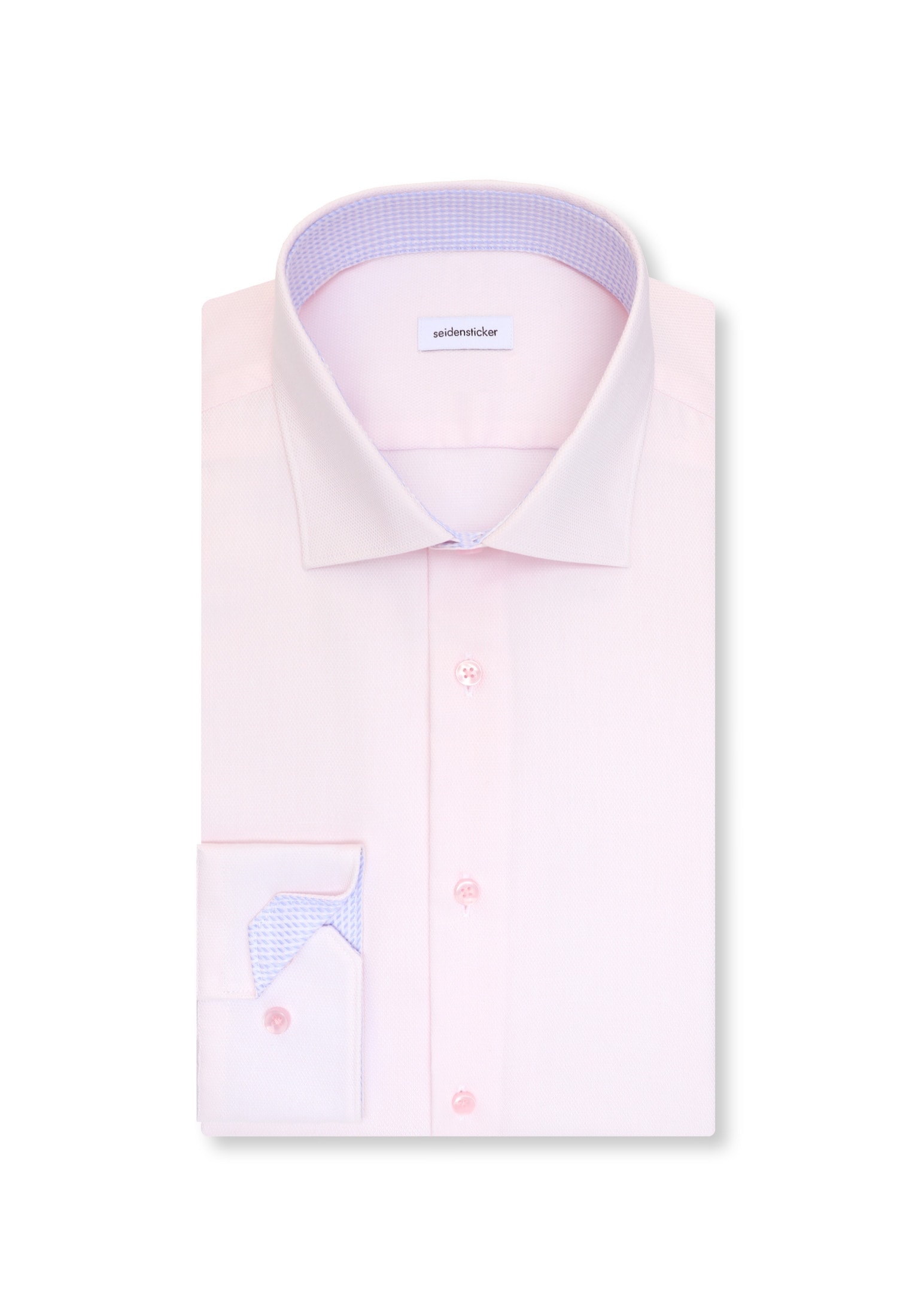 seidensticker Chemise d'affaires »Schwarze Rose« Slim 1/1 Kentkragen Struktur