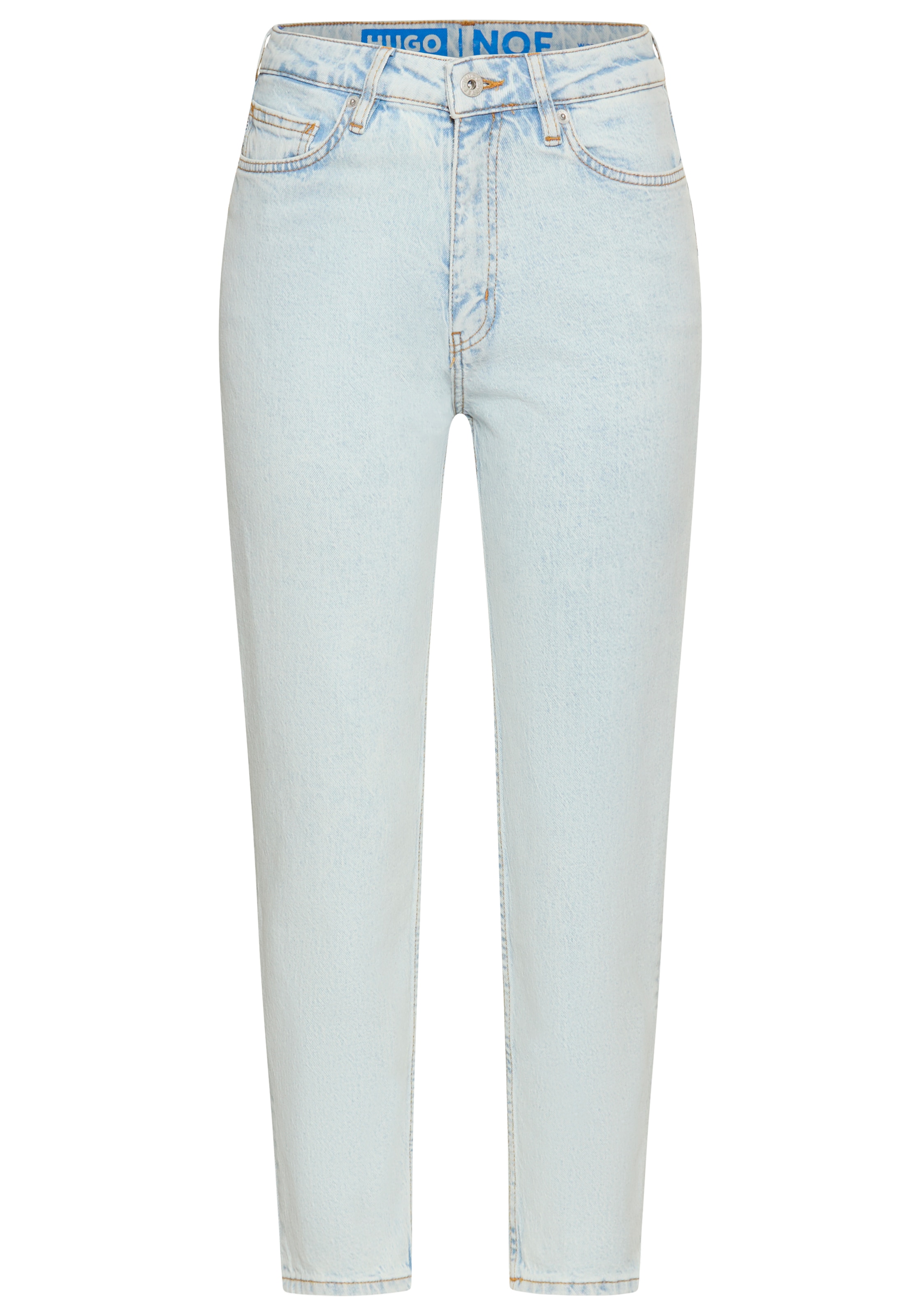 HUGO Blue Mom-Jeans »Noe«, Straight Fit Jeans mit hoher Leibhöhe