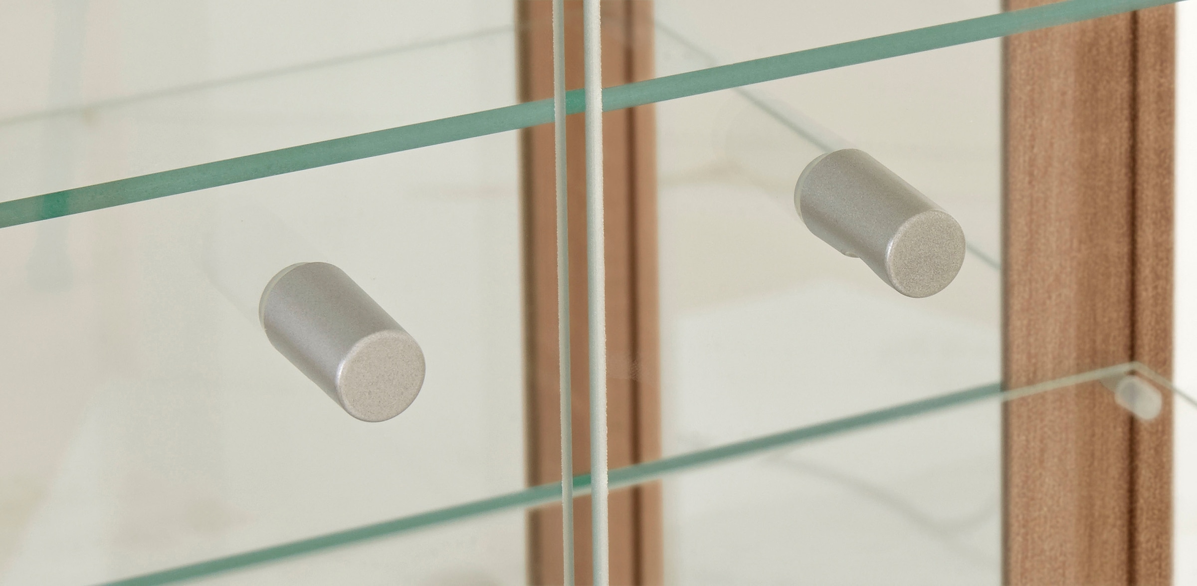 fif möbel Vitrine »OPTIMA« Standvitrine/Glasvitrine 2x Glastür,perfekt für Sammler,Sammlervitrine