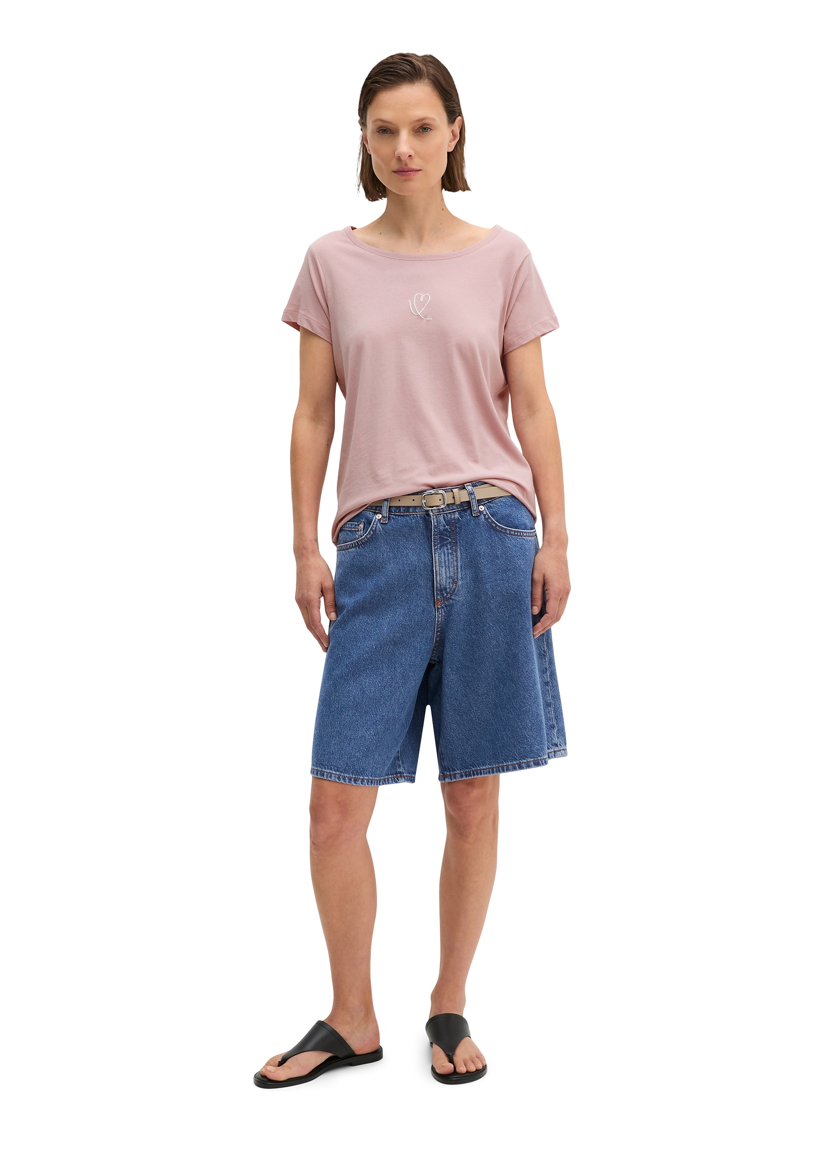 Marc O'Polo T-Shirt regular aus leichtem Single Jersey