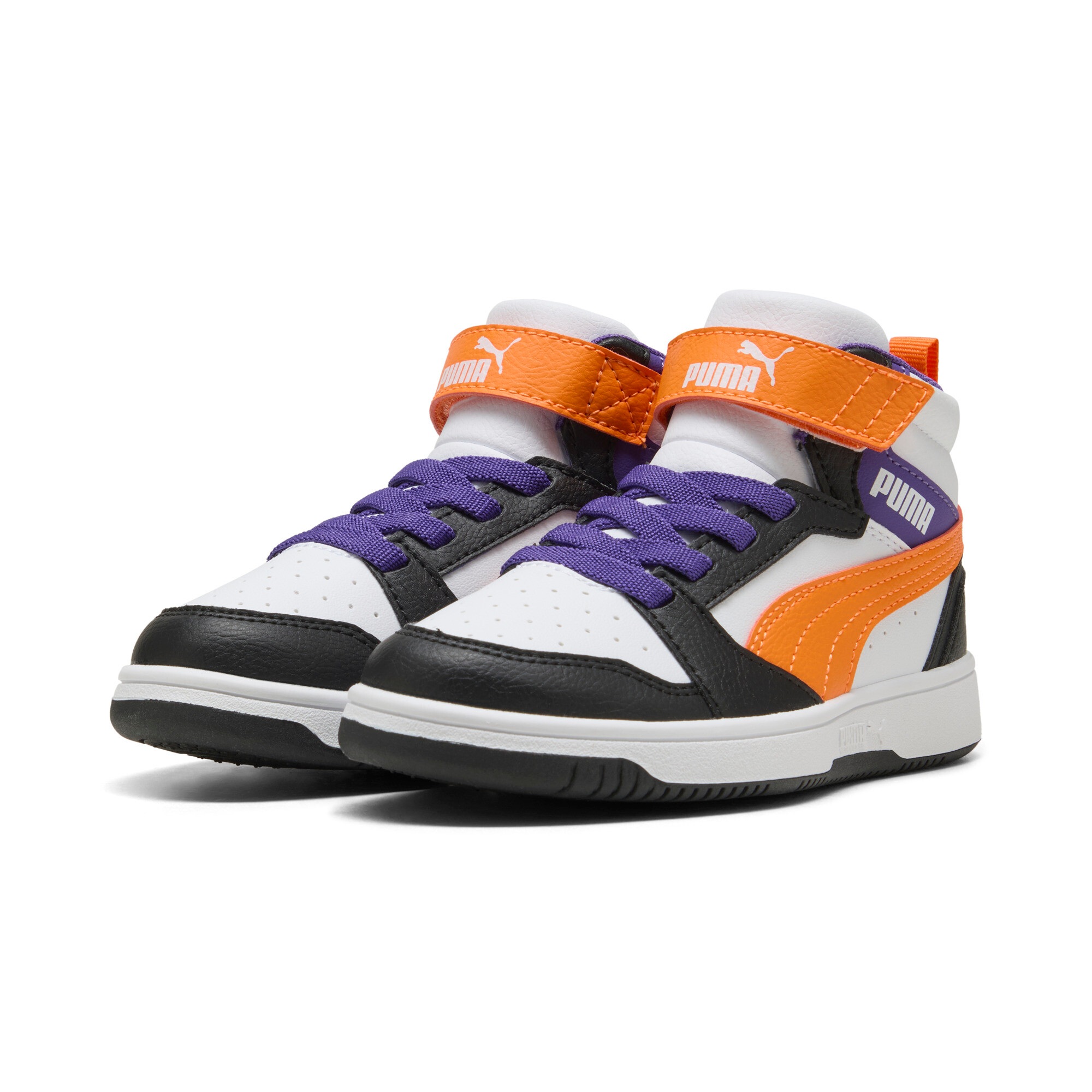 Image of PUMA Sneaker "REBOUND V6 MID AC+ PS" mit leicht profilierter Gummilaufsohle, mit Klettverschluss