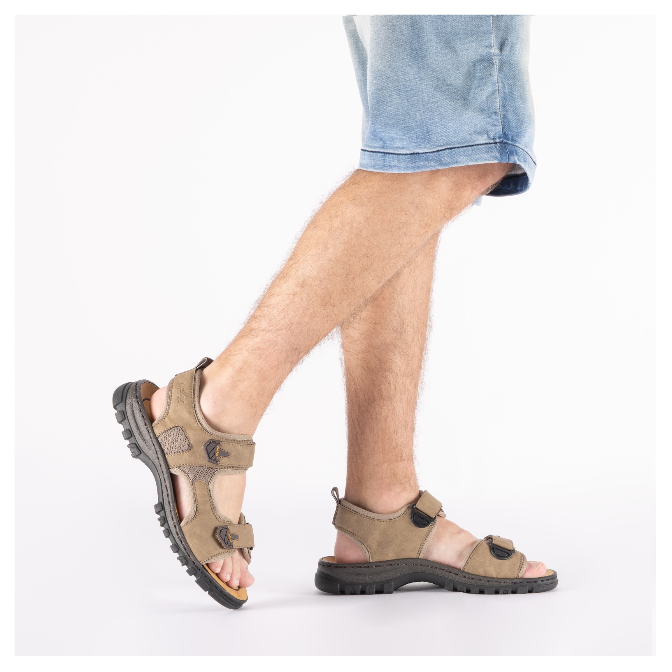 Rieker Sandale  sandale de trekking, sandale outdoor, chaussure d'été avec bride velcro