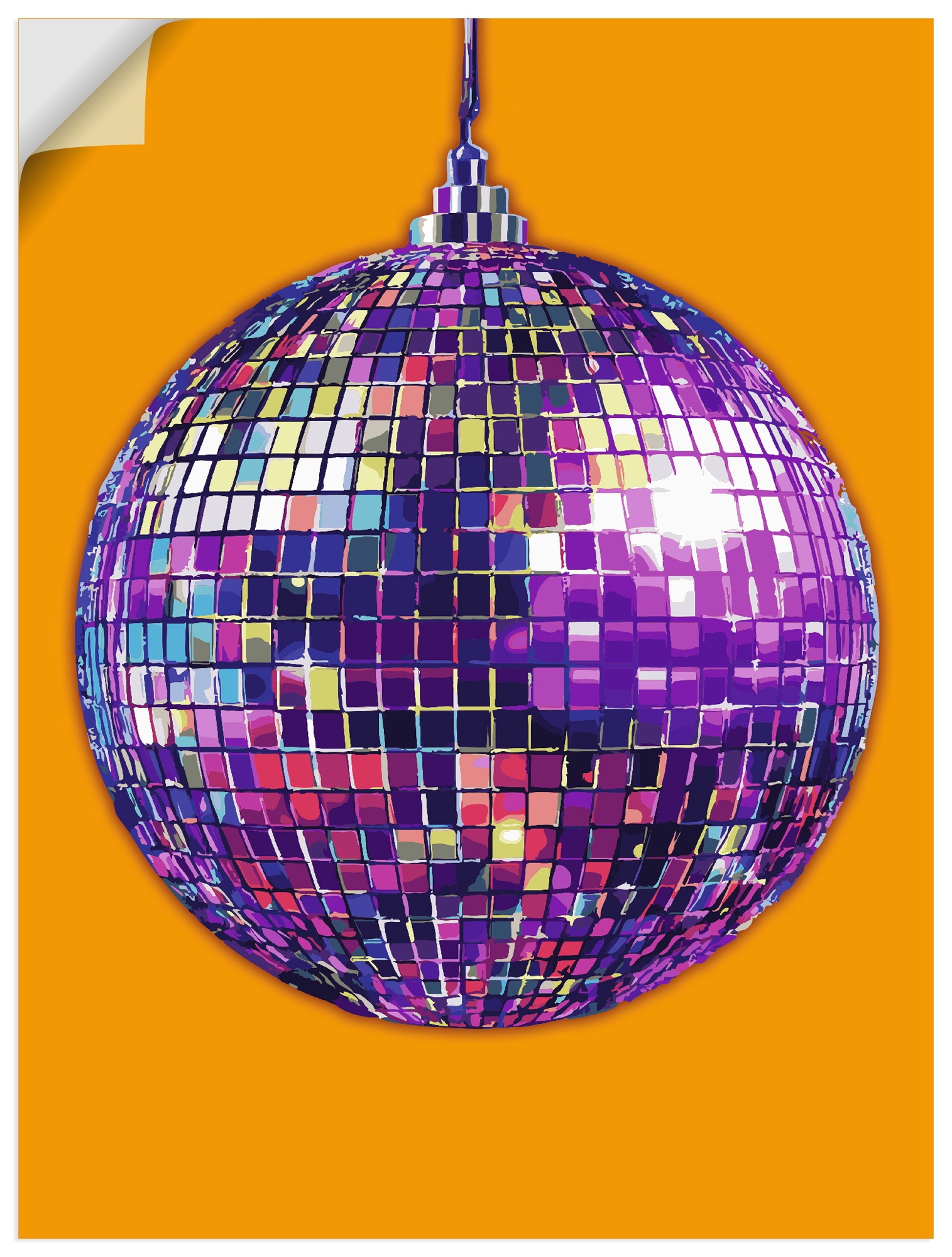 Artland Wandbild »Discokugel« 1 Stk. tlg. als Alubild, Leinwandbild, Poster, Wandaufkleber in verschied. Grössen