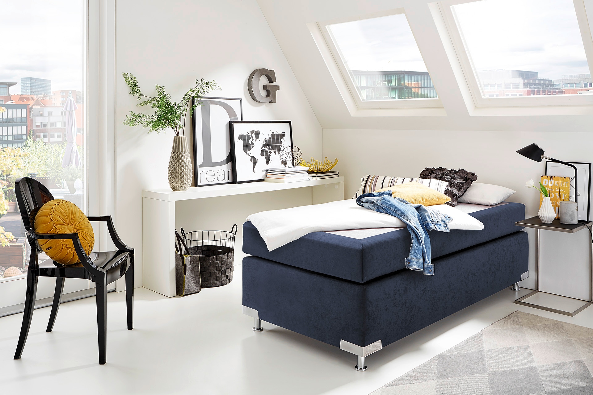 Westfalia Schlafkomfort Lit boxspring »Holland« ohne Kopfteil, frei im Raum stellbar