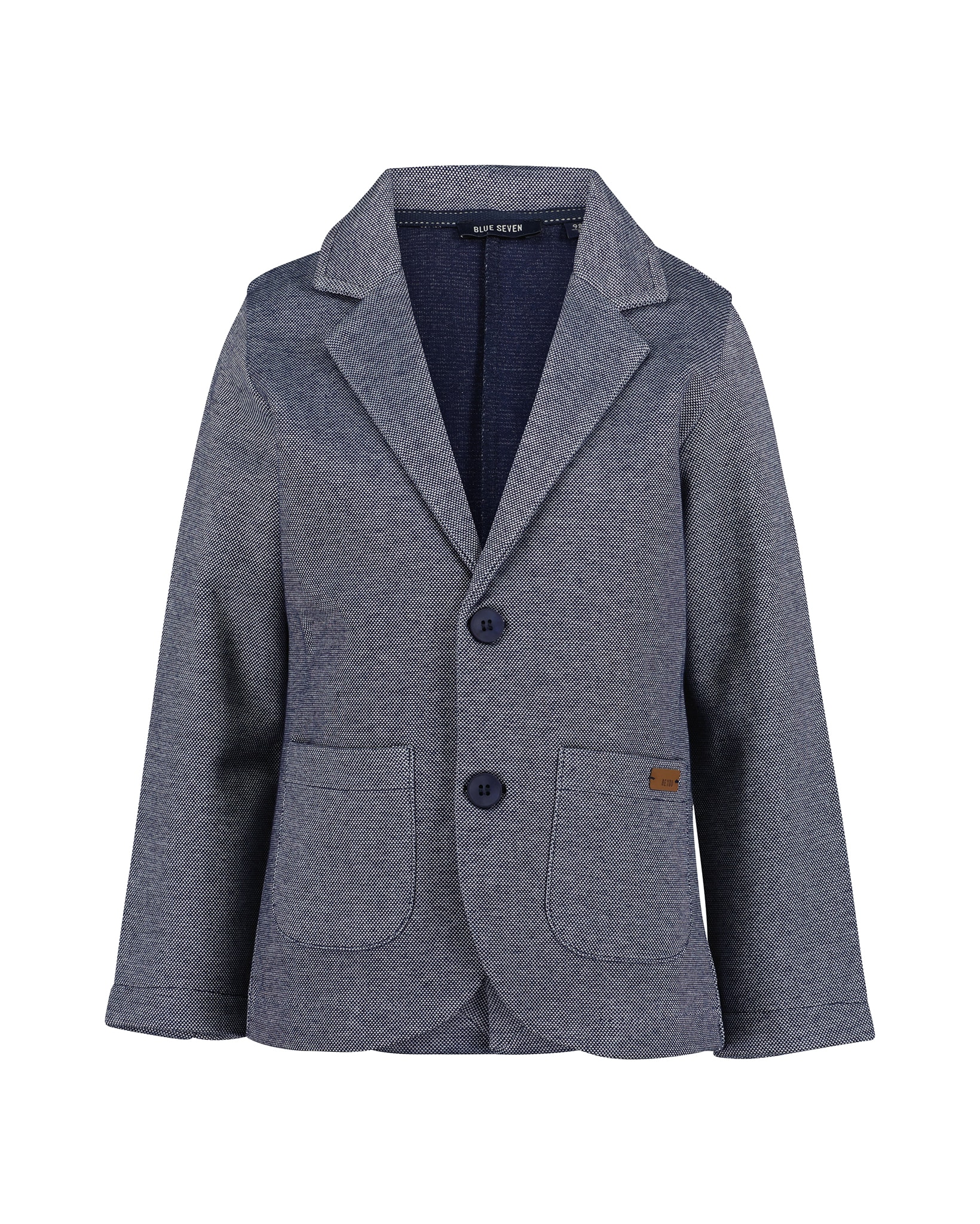 Blue Seven Sweatjacke Sweatblazer, Einreiher mit Reversekragen