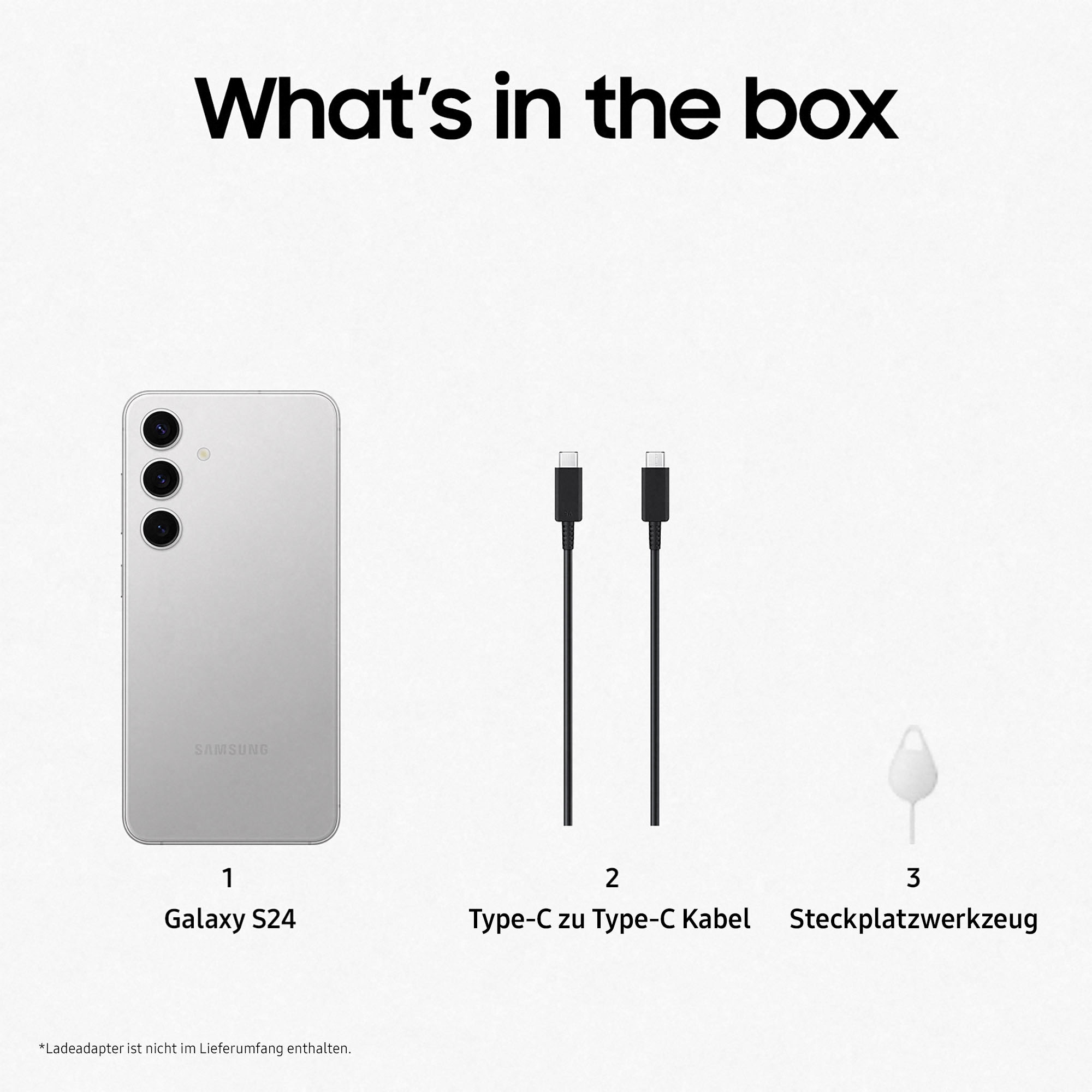 Samsung Smartphone »Galaxy S24«, Marble Gray, AI-Funktionen