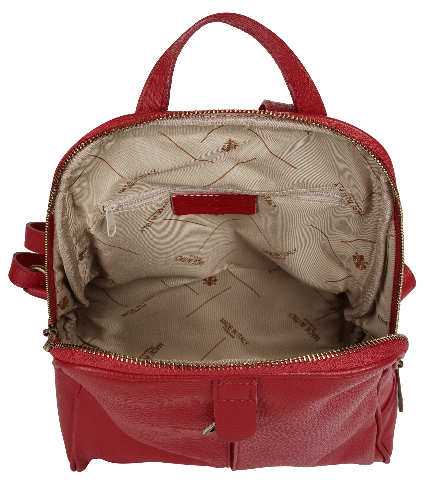Samantha Look Cityrucksack, echt Leder, Made in Italy