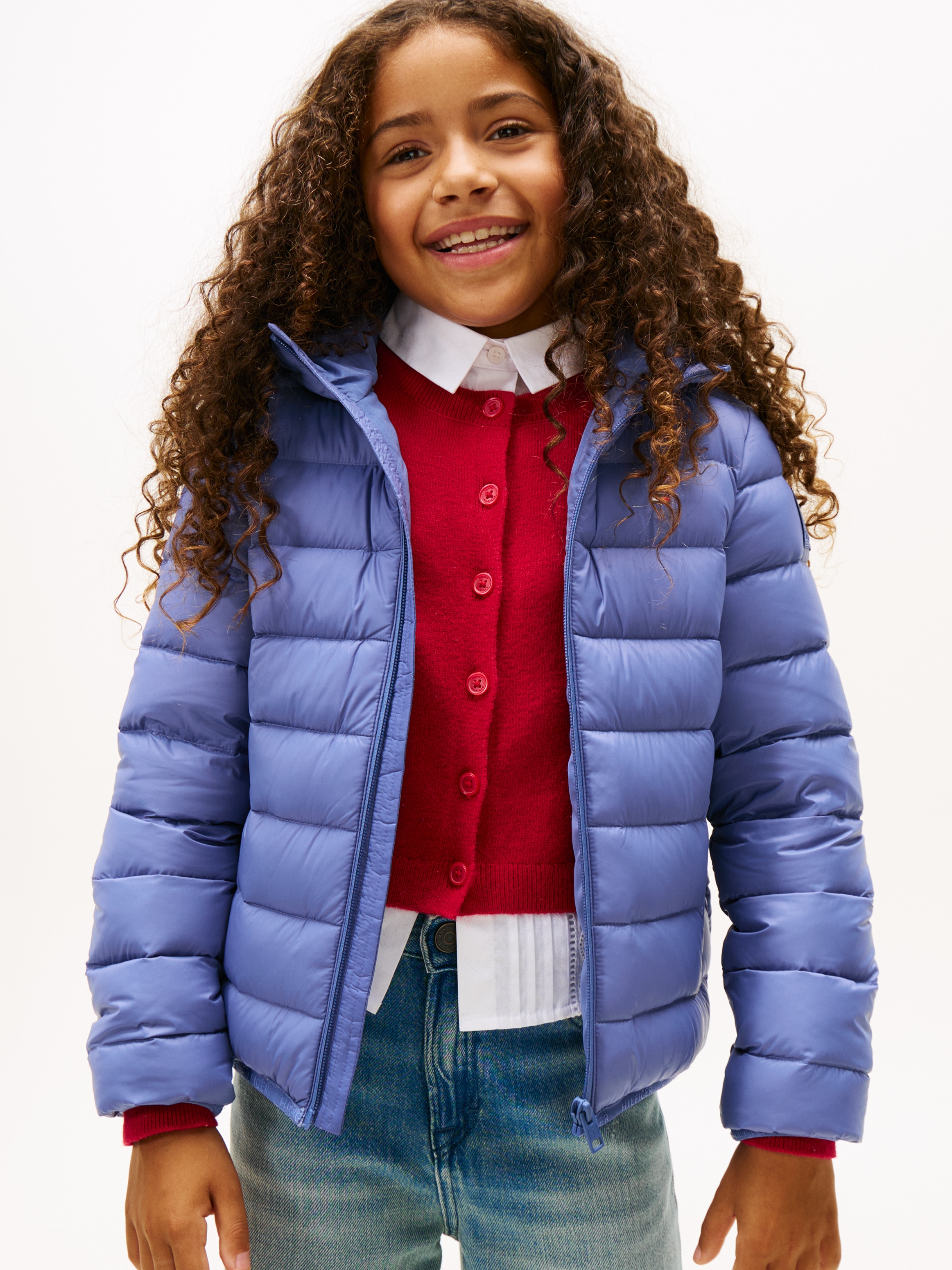 Image of Tommy Hilfiger Steppjacke "U LIGHT DOWN HOODED JACKET" mit Kapuze Kinder bis 16 Jahre