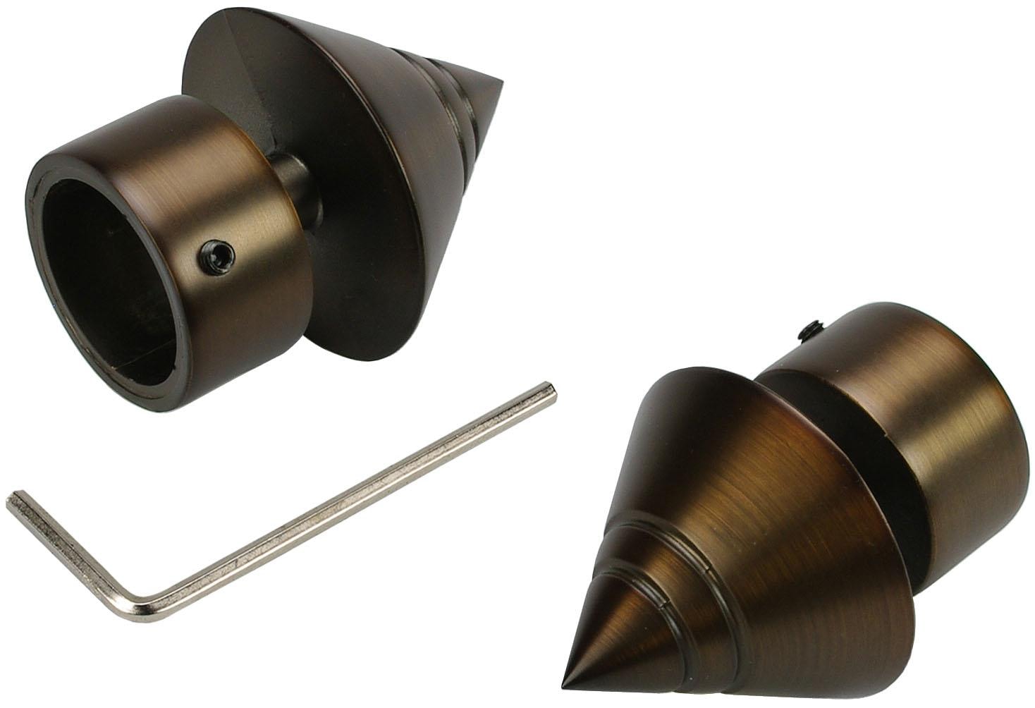 Liedeco Gardinenstange »CELKEGEL01SG2L«, 2 läufig-läufig, Fixmass, 2-läufig im Fixmass Ø 25 mm