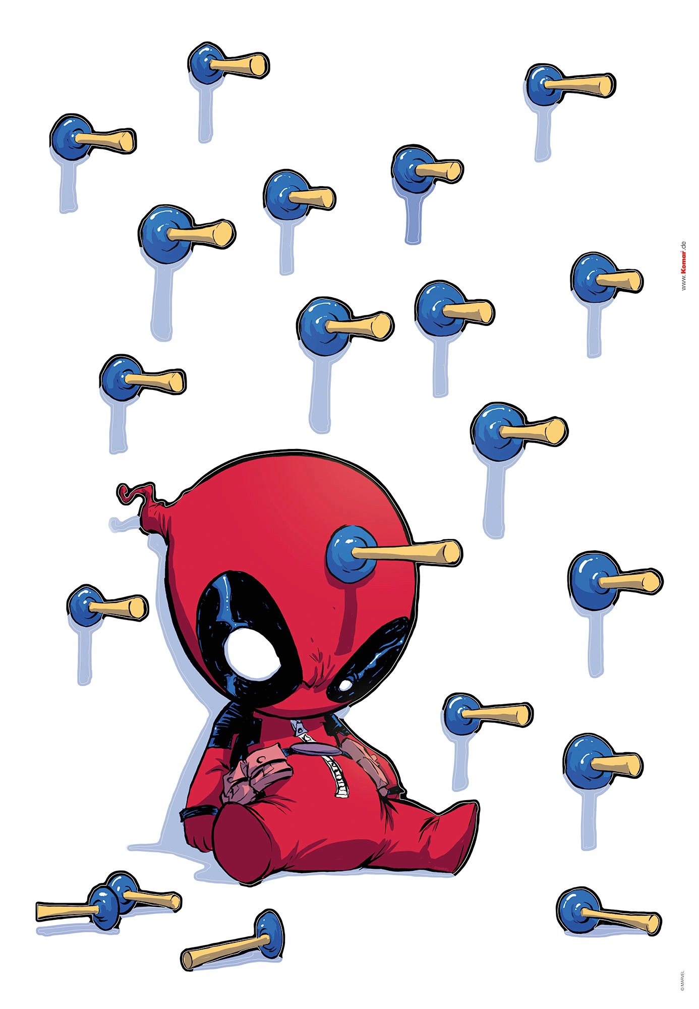 Image of Komar Wandtattoo »Deadpool Shootout«, (19 St.), 50 x 70 cm bei Ackermann Versand Schweiz