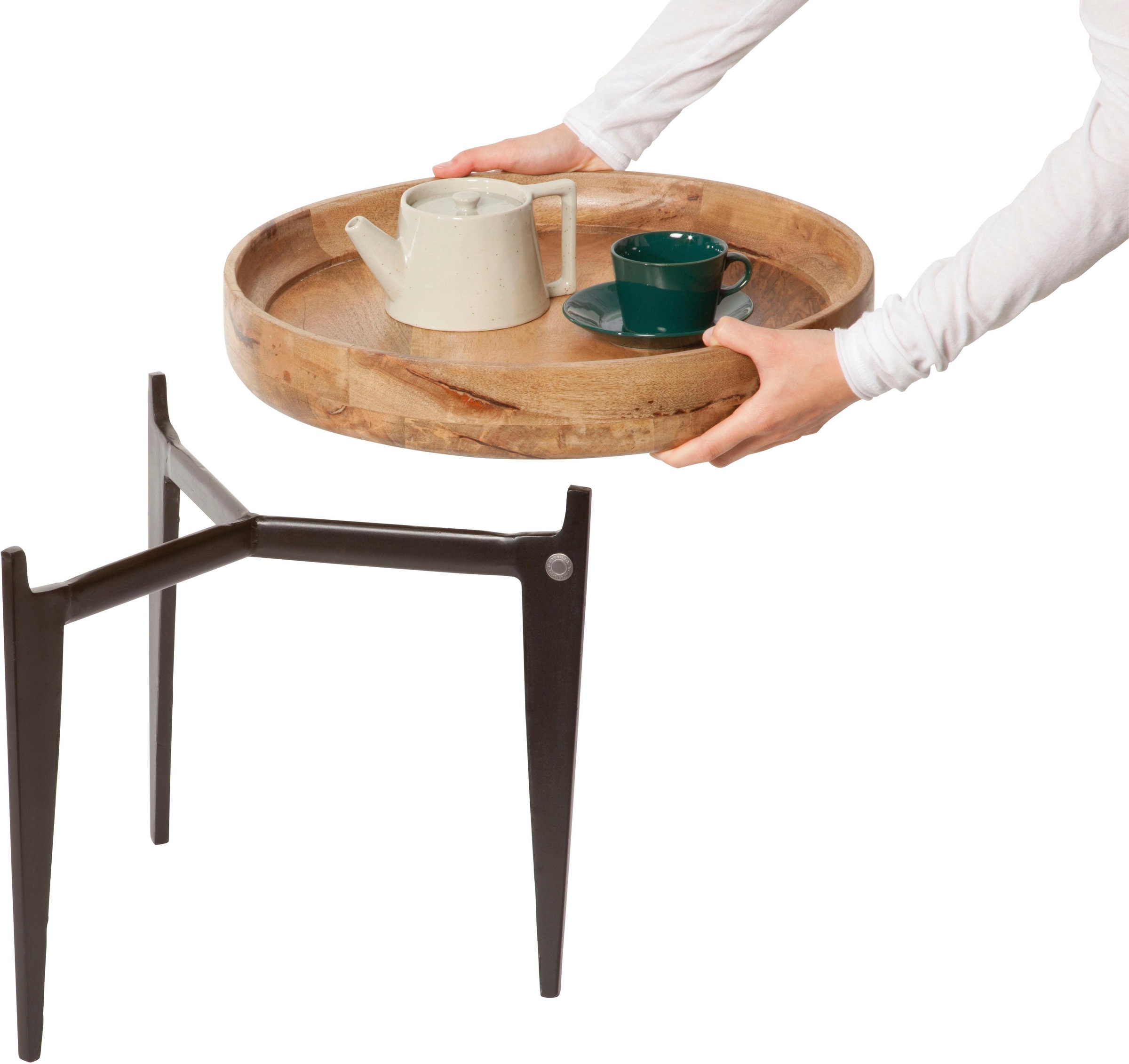 SIT Beistelltisch »T-TRAY TABLE HIGH« mit Tablett, rund, ø 40 cm