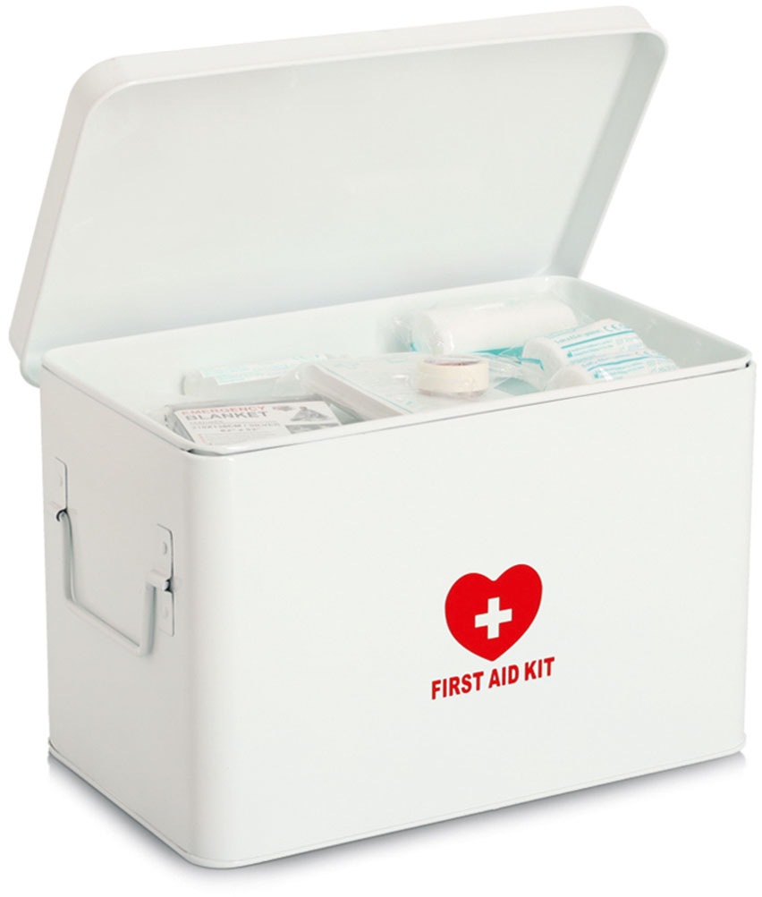 Zeller Present Boîte de rangement »Metall, weiss« robust, dekorativ, flexibles Ordungssystem