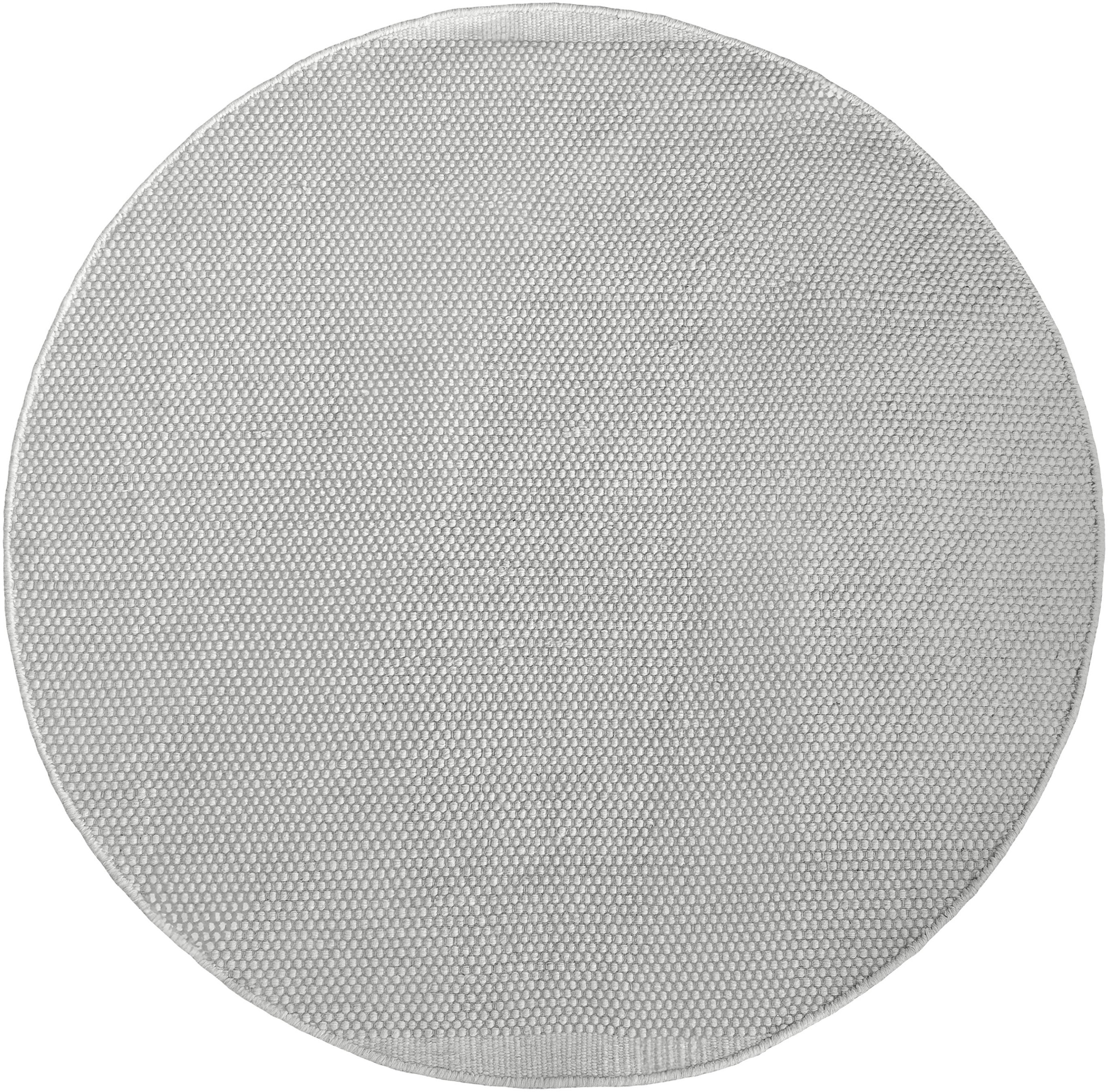 Image of Myflair Möbel & Accessoires Wollteppich "WOOLY DREAM" rund 10 mm Höhe handgewebter Wendeteppich, Uni Farben, reine Wolle, Wohnzimmer