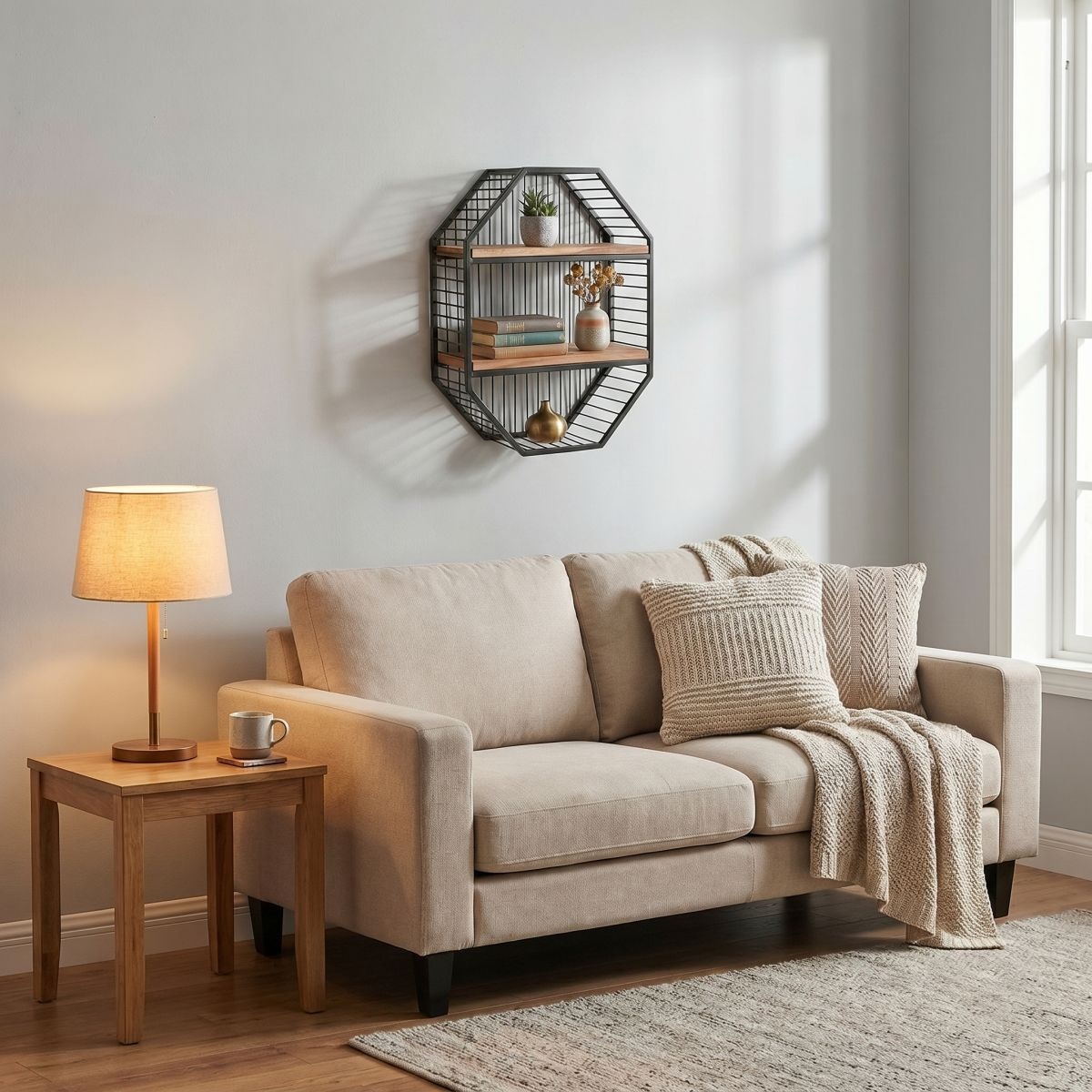 Ambiente Haus Wandregal »Urban Wandregal - (H) 60cm« 1 Stk. tlg.