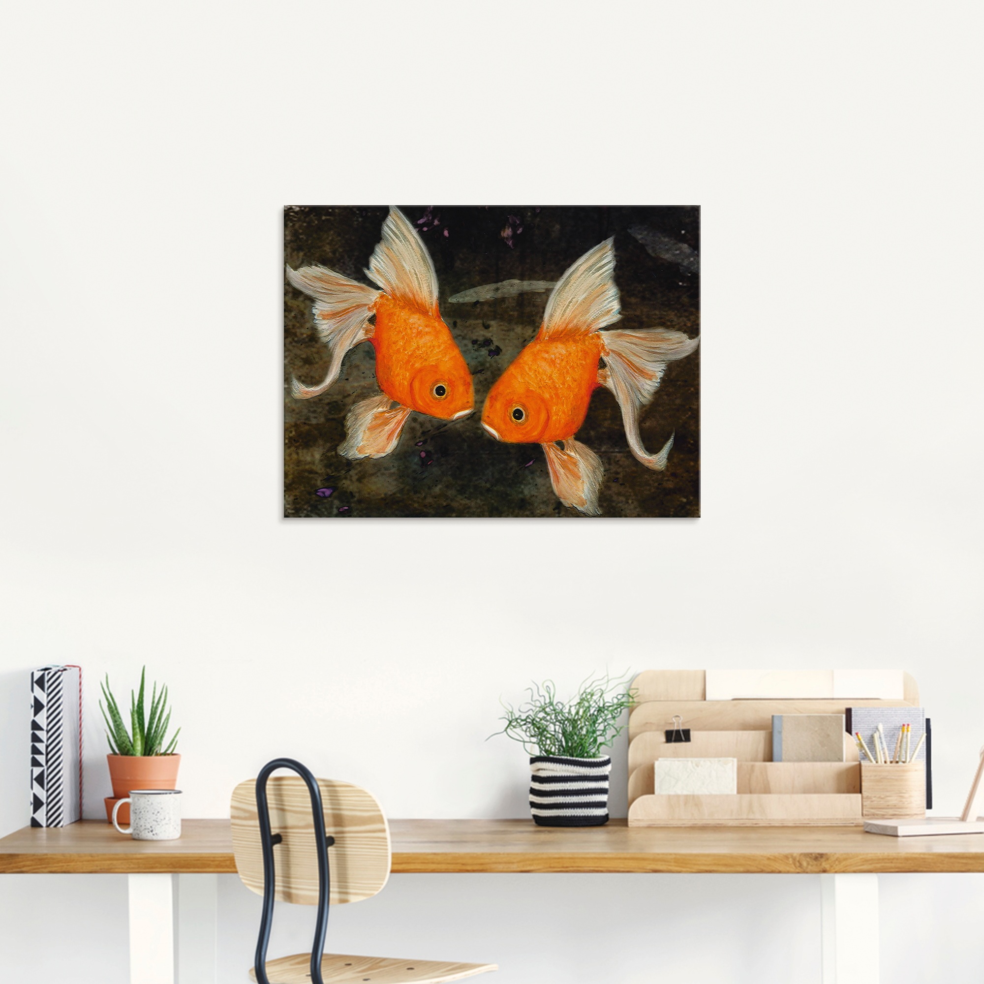 Artland Glasbild »Turtelfische«, Wassertiere, (1 St.), in verschiedenen Grössen