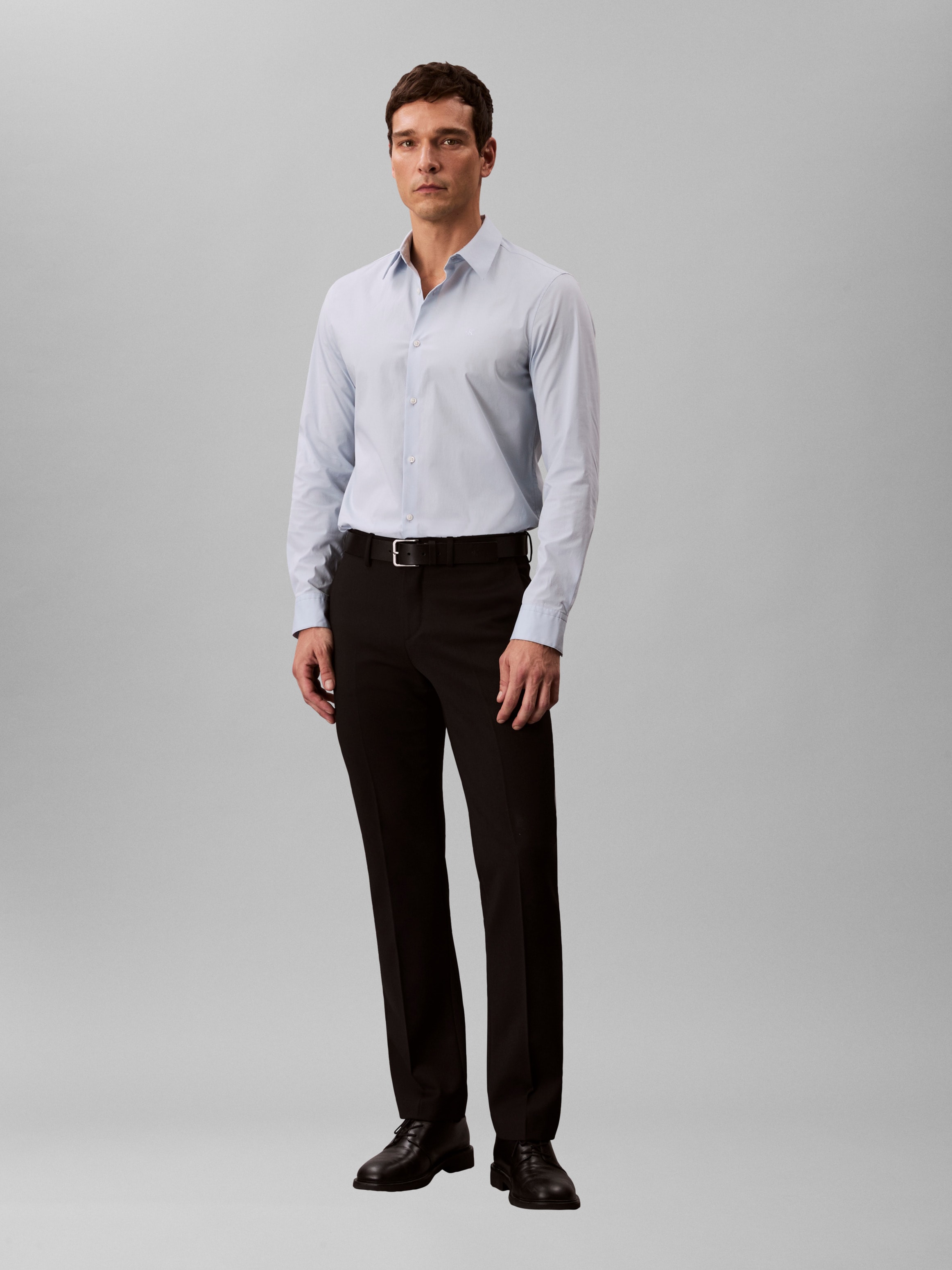 Calvin Klein Chemise à manches longues »LONG SLEEVE SOLID STRETCH SLIM SHIRT« slim fit, in Unifarbe