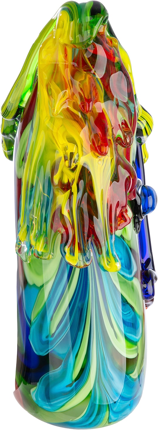 GILDE Tischvase »Gesichtsvase Larissa mehrfarbig H. 29 cm« Gesichtsvase, Glas, Blumenvase, künstlerisch, modern, Geschenkidee