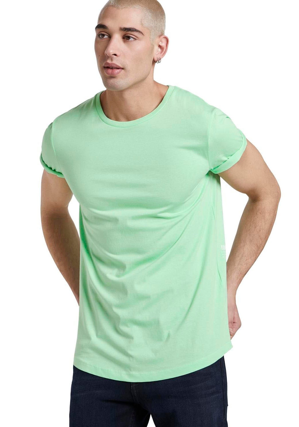 Image of TOM TAILOR Denim Rundhalsshirt, mit seitlichem Logoprint bei Ackermann Versand Schweiz