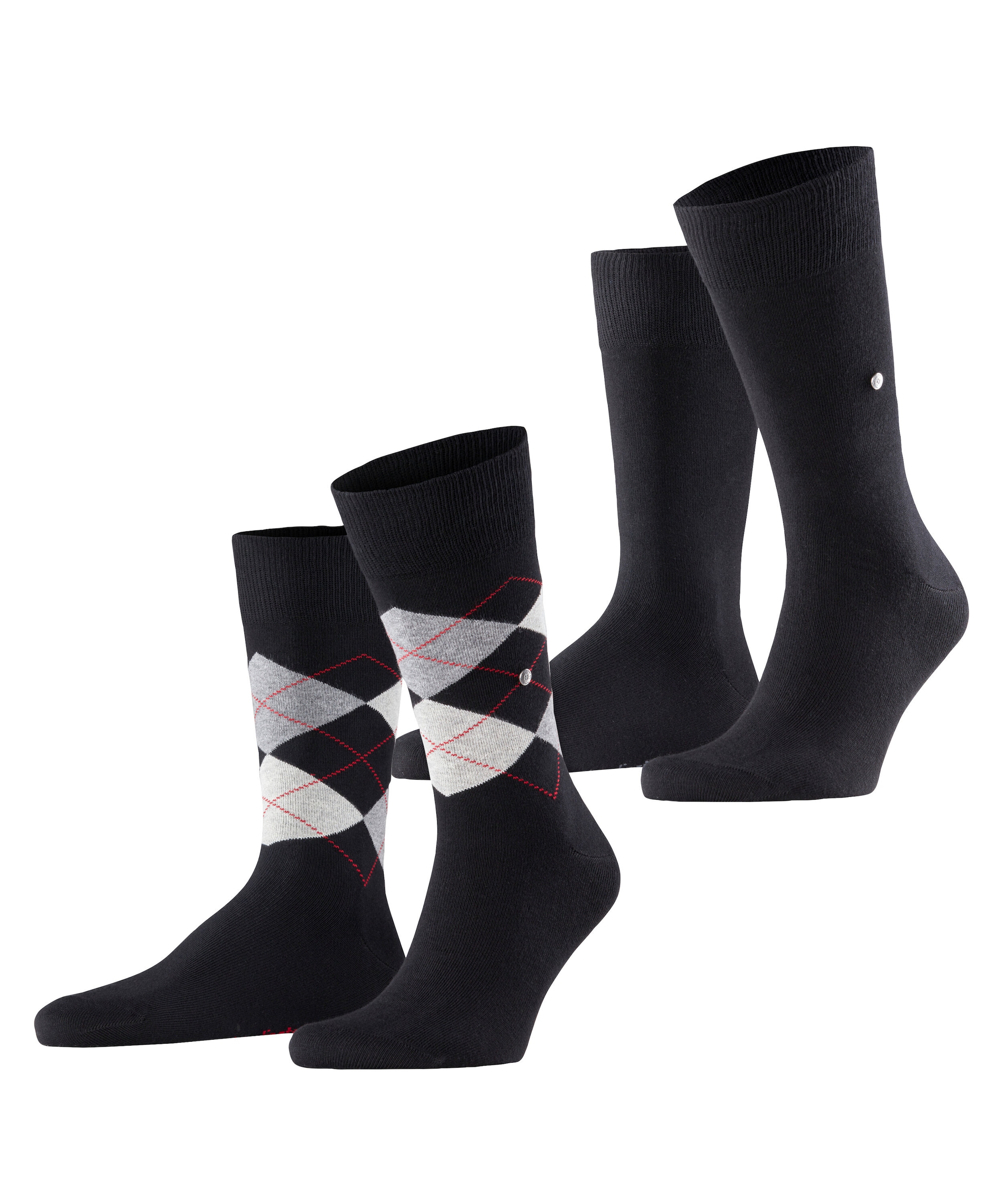 Burlington Chaussettes »Everyday Argyle Mix« 2 paires,  respirant, taille unique 40-46, motif argyle