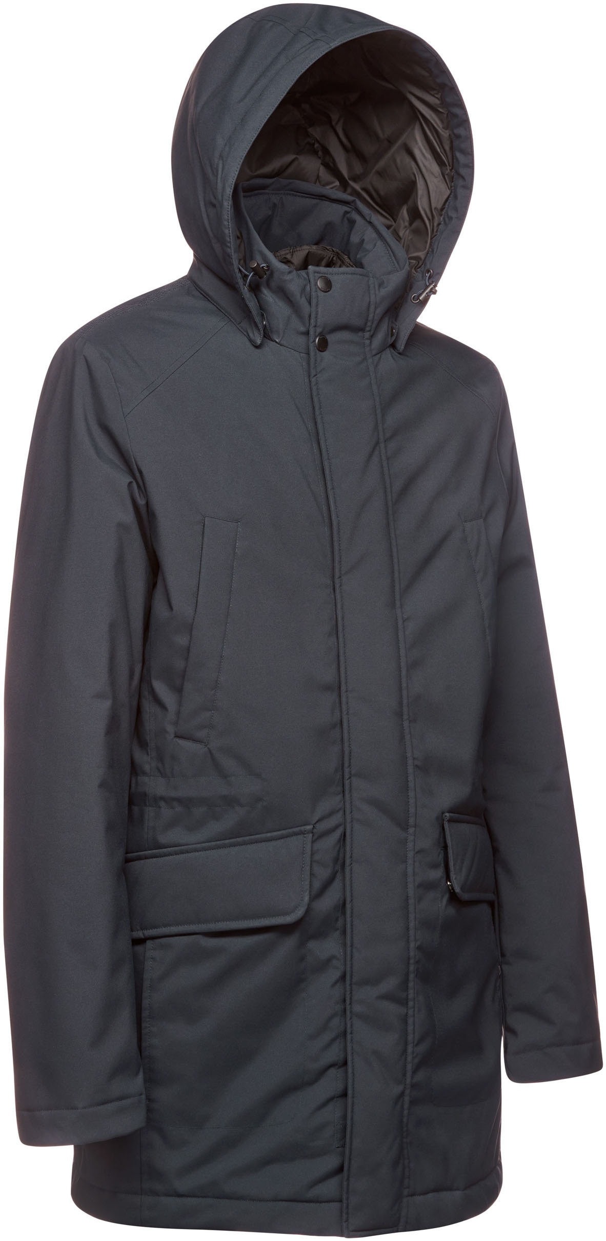 Geox Parka »ANDALO«, mit Kapuze, mit verdecktem Reissverschluss, abnehmbare Kapuze, viele Taschen