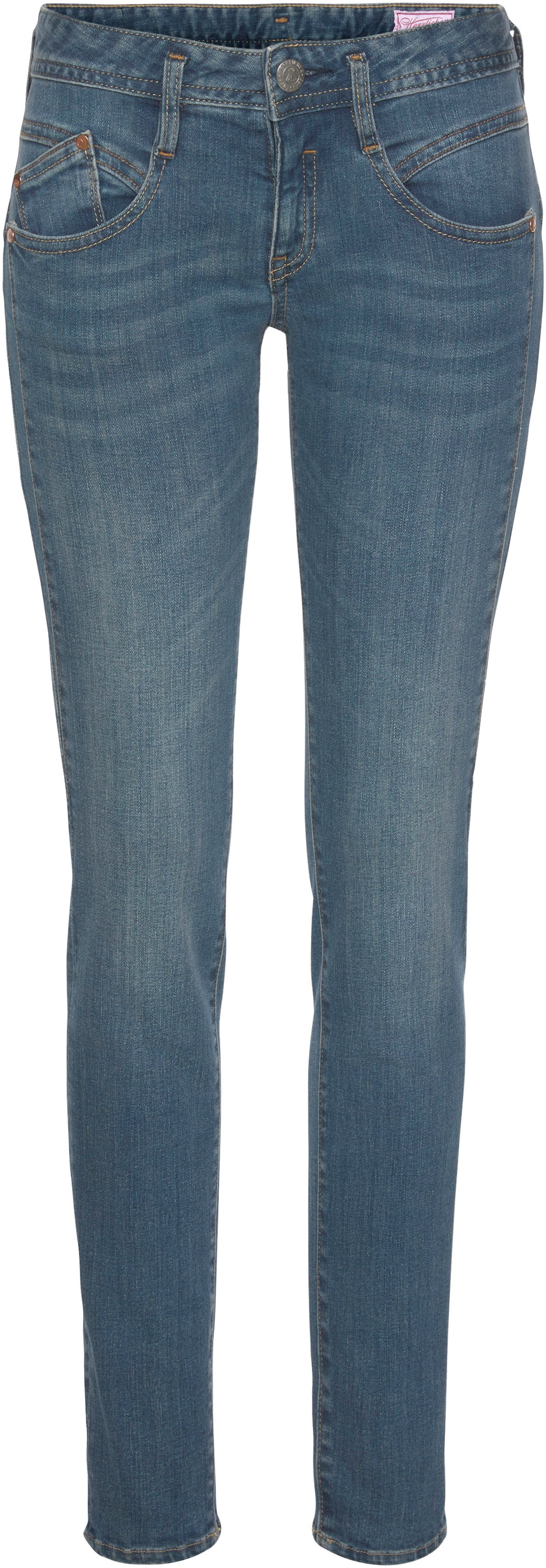 Herrlicher Slim-fit-Jeans »GINA RECYCLED DENIM«, mit seitlichem Keileinsatz