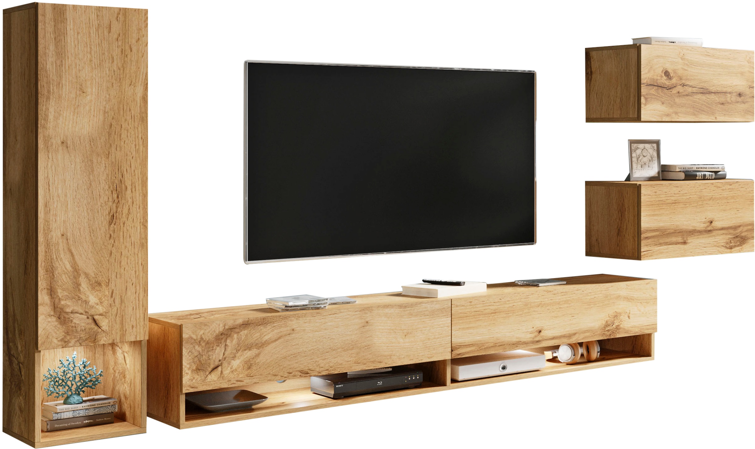 Home affaire Wohnwand »Amadeo« Set, 4 Stk. tlg.