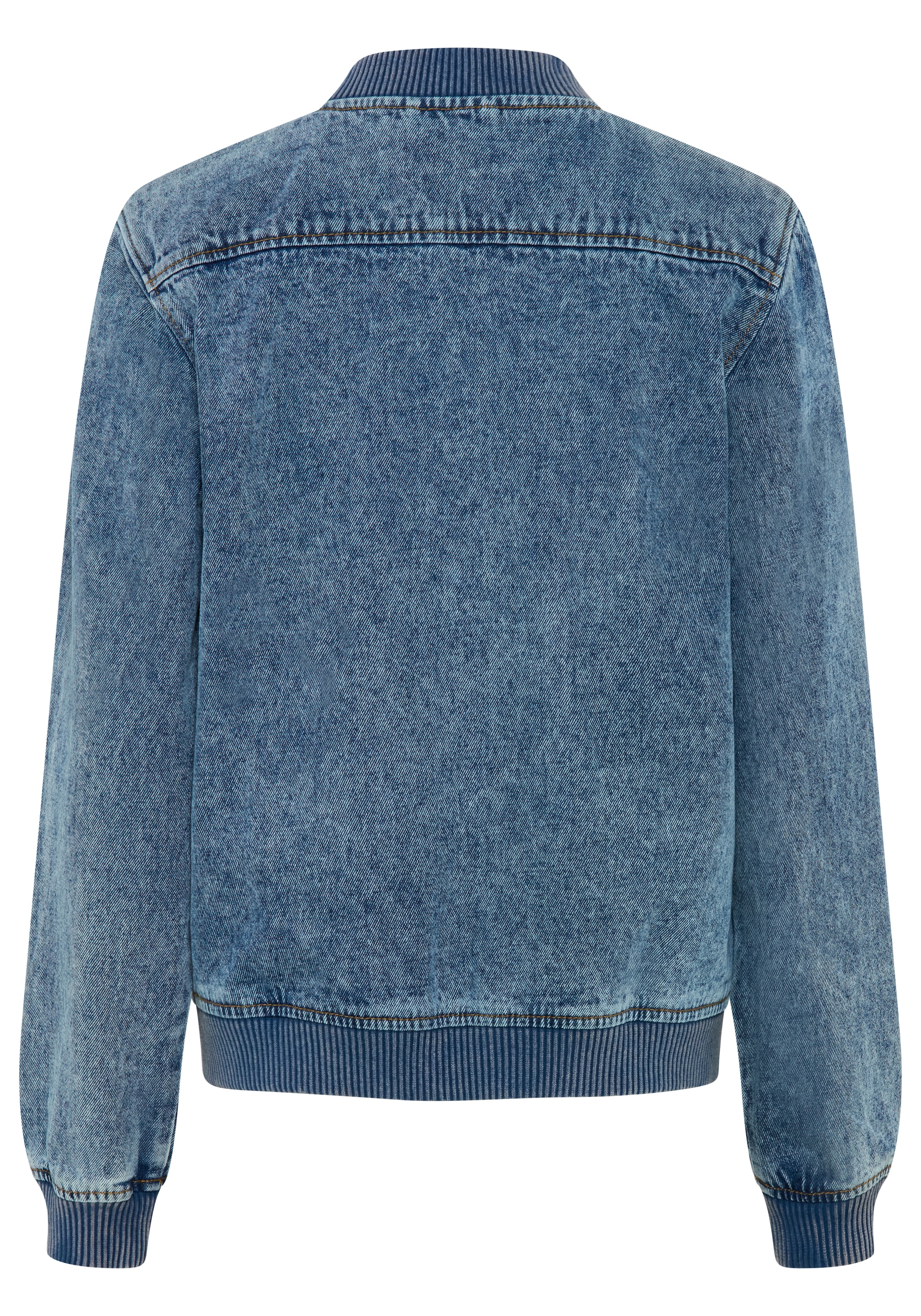 Arizona Veste en jean »im winterlicheren Denim« longueur hanches, coupe confort, avec fermeture éclair