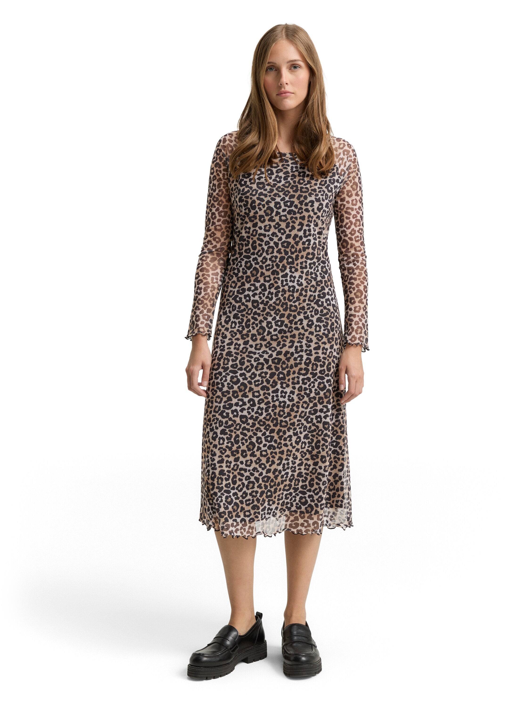 Image of TOM TAILOR Denim Midikleid mit All-Over Print