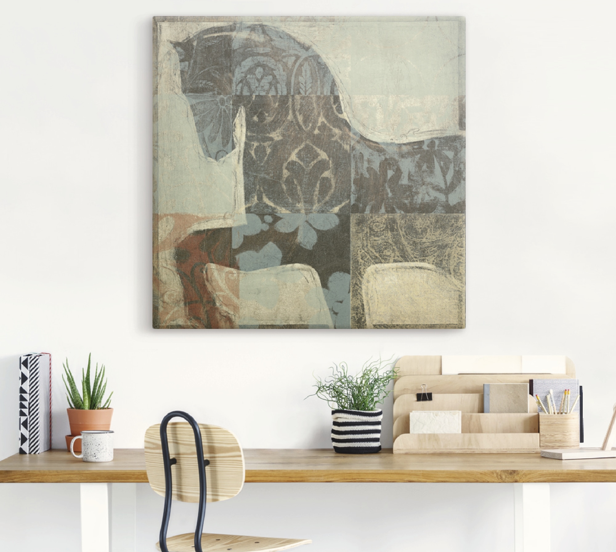 Artland Wandbild »Gemustertes Pferd I«, Haustiere, (1 St.), als Alubild, Outdoorbild, Leinwandbild, Poster in verschied. Grössen