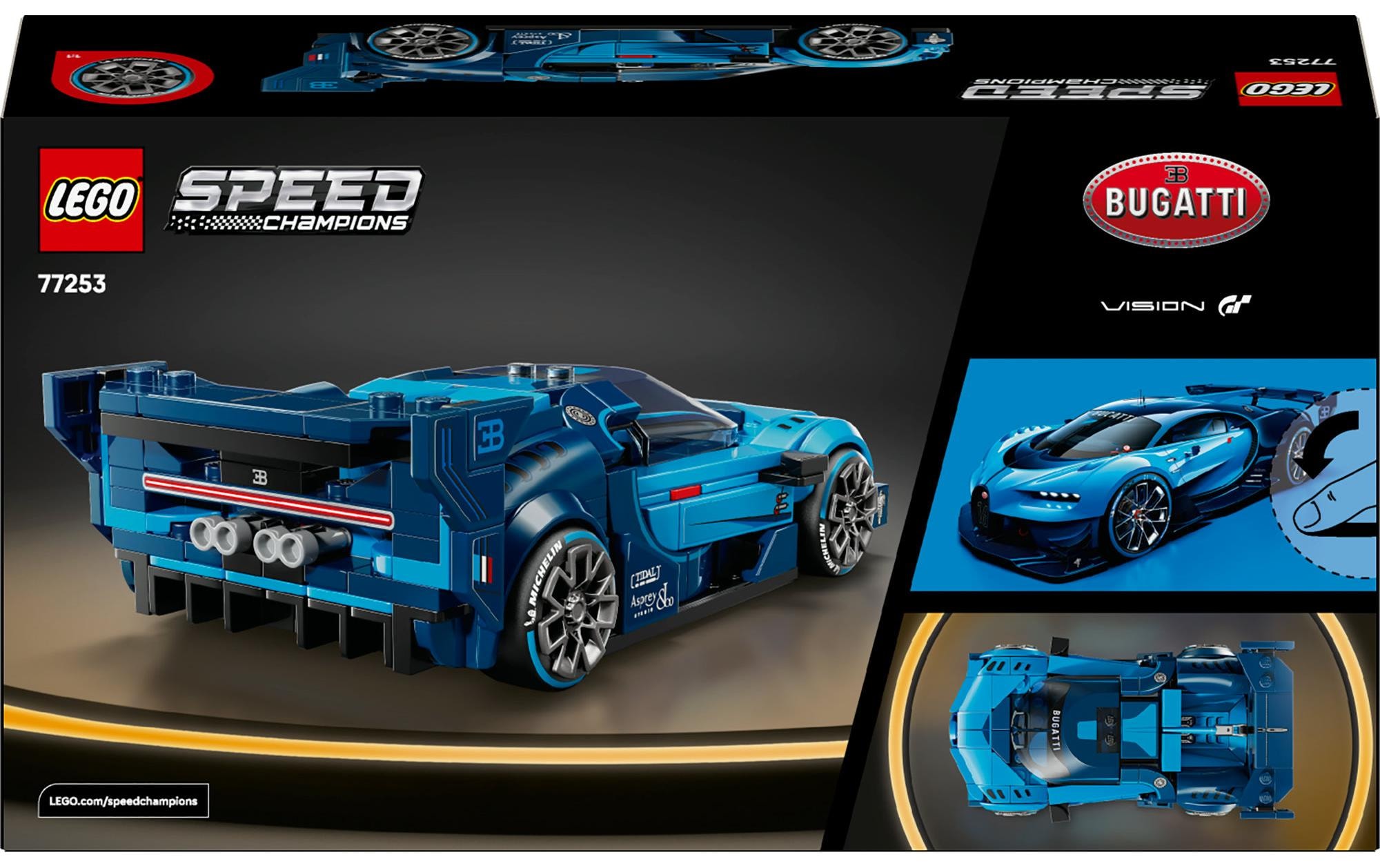   Konstruktionsspielsteine »Speed Champions Bugatti Vision GT Hypersportwagen 77253« Kategorie: Fahrzeug