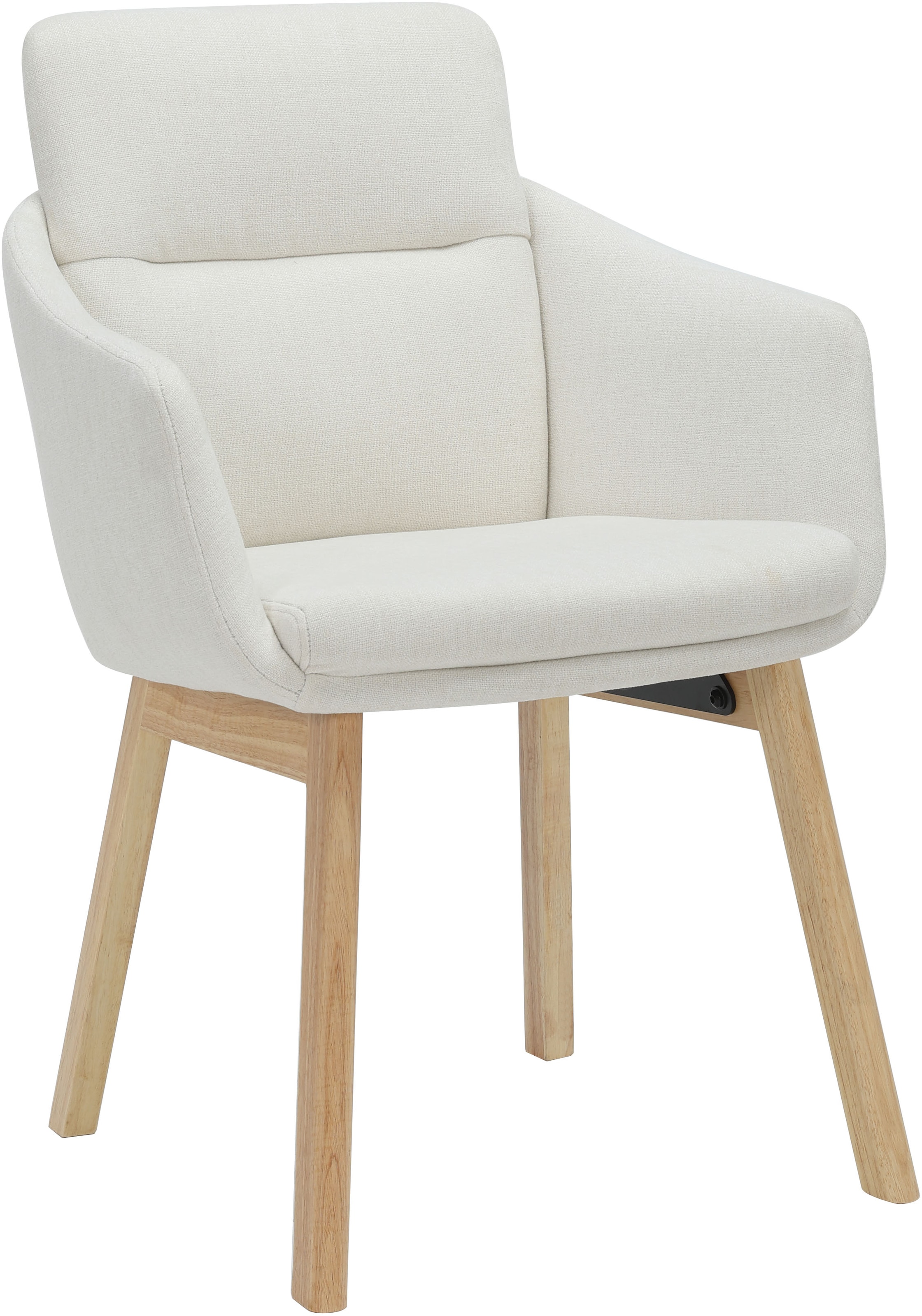 GOODproduct Chaise de salle à manger »Hadelin« () 1 cuispflegeleichter Webstoff, massives Echtholzgestell, Sitzhöhe ca. 50 cm