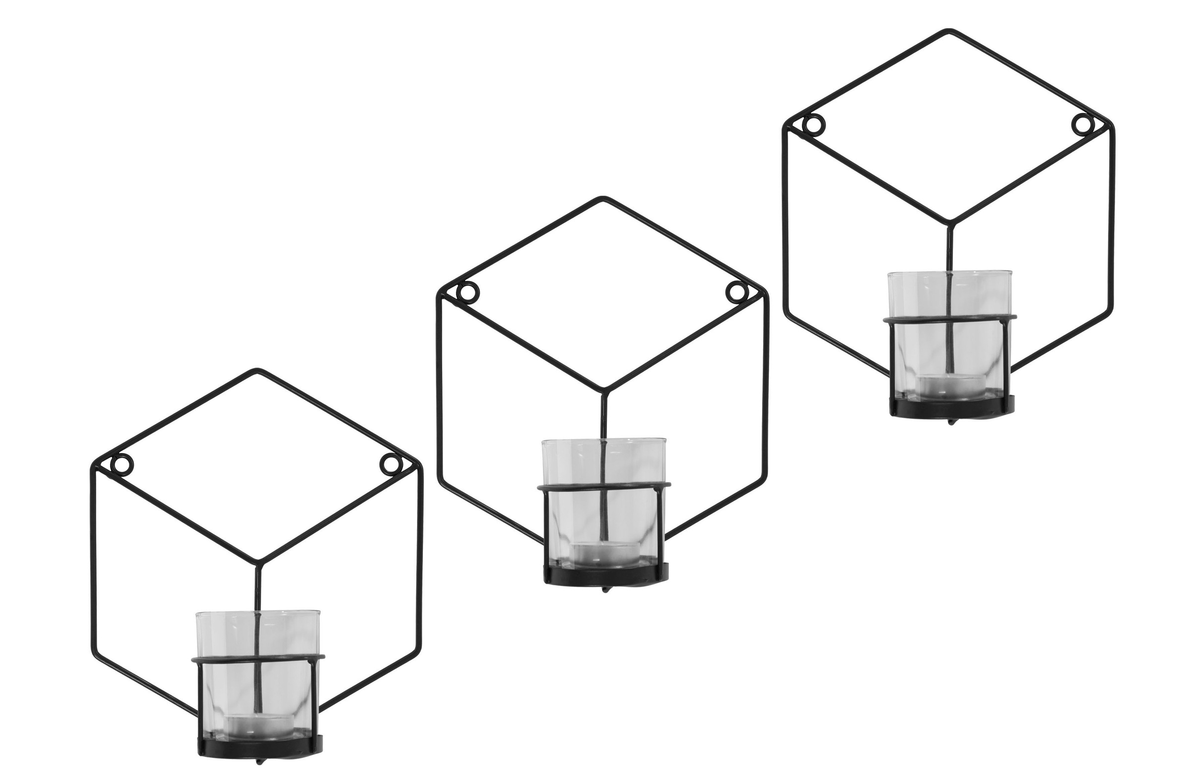 Image of Guido Maria Kretschmer Home&Living Wandkerzenhalter, (Set, 3 St.), aus Metall, schwarz bei Ackermann Versand Schweiz