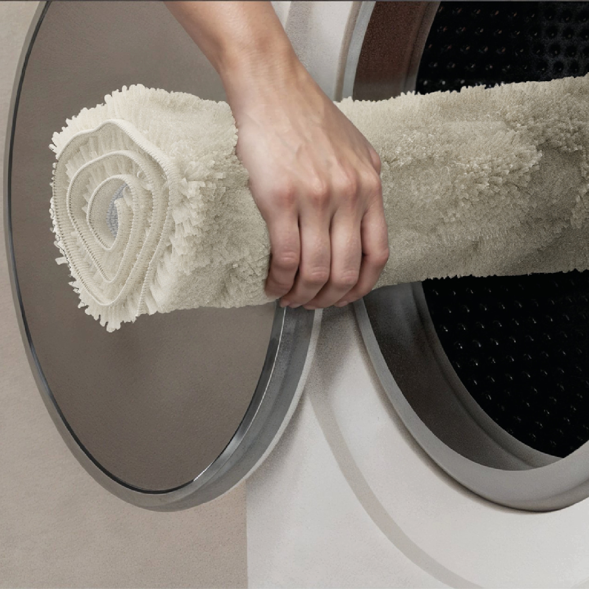 GOODproduct Tapis de bain »Naala, Badvorleger, Badezimmer Teppich, sehr weich« Höhe 20 mm Karo-Muster, auch als 2-teiliges Set erhältlich, Made in Europe