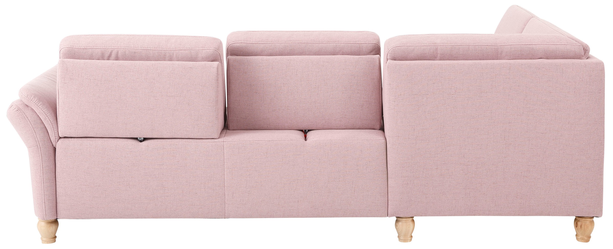 Home affaire Ecksofa »Palace L-Form«, incl. Sitztiefenverstellung, wahlweise mit Bettfunktion und Stauraum