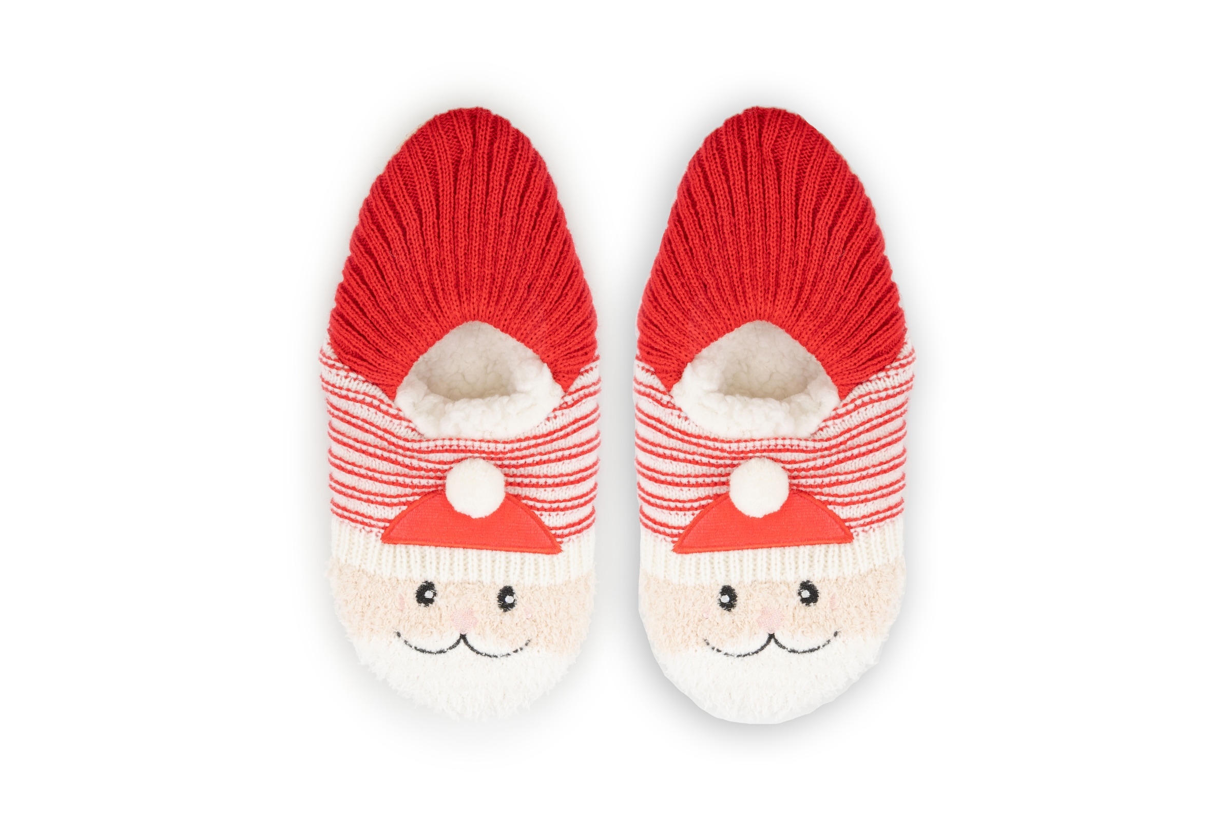 Capelli New York Chausson  rutschsicher, Weihnachtsmann-Applikation, warm gefüttert